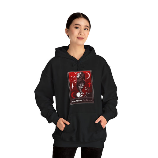 As Above So Below Tarot Unisex Heavy Blend Hooded Sweatshirt