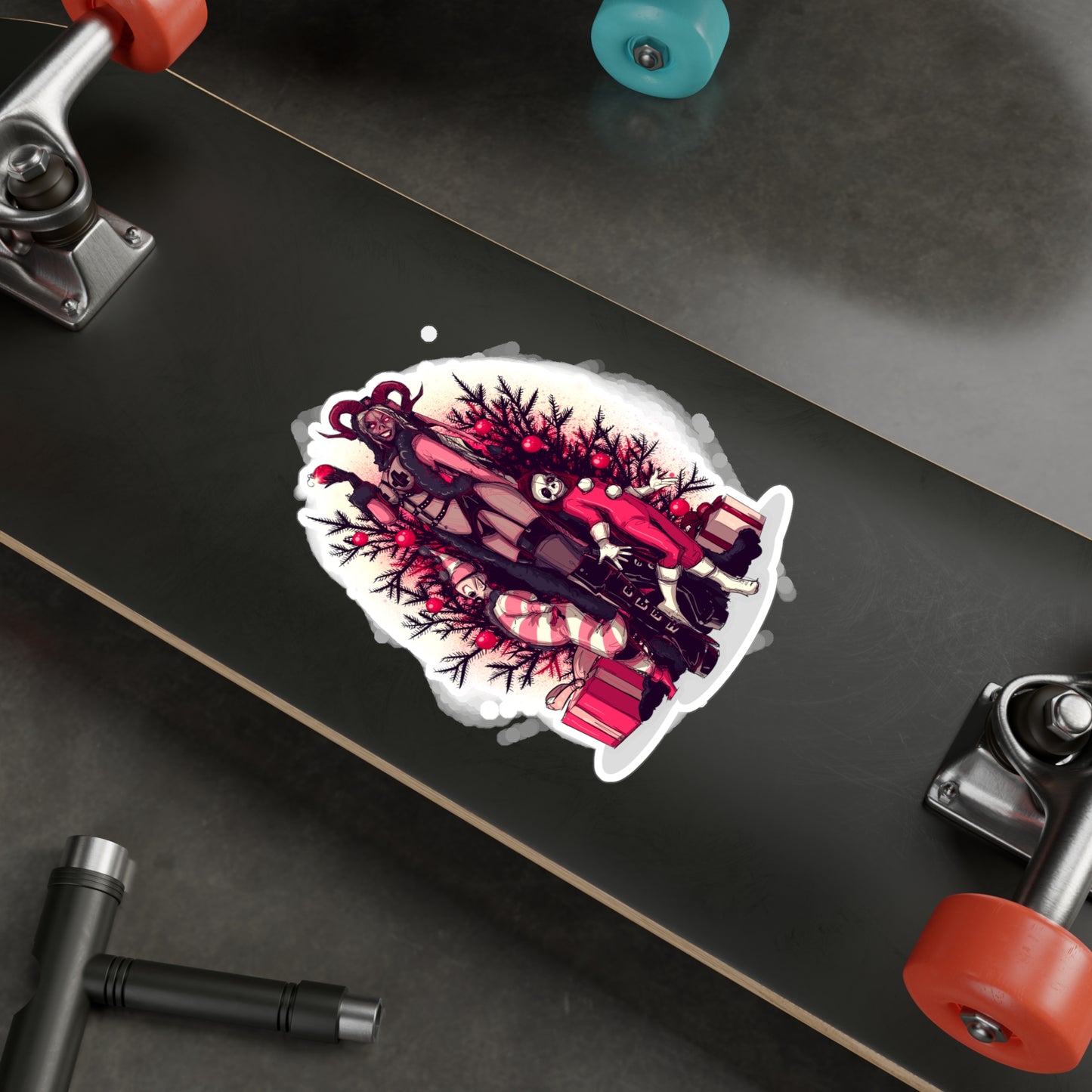 Lady Krampus Kiss-Cut Vinyl Decal