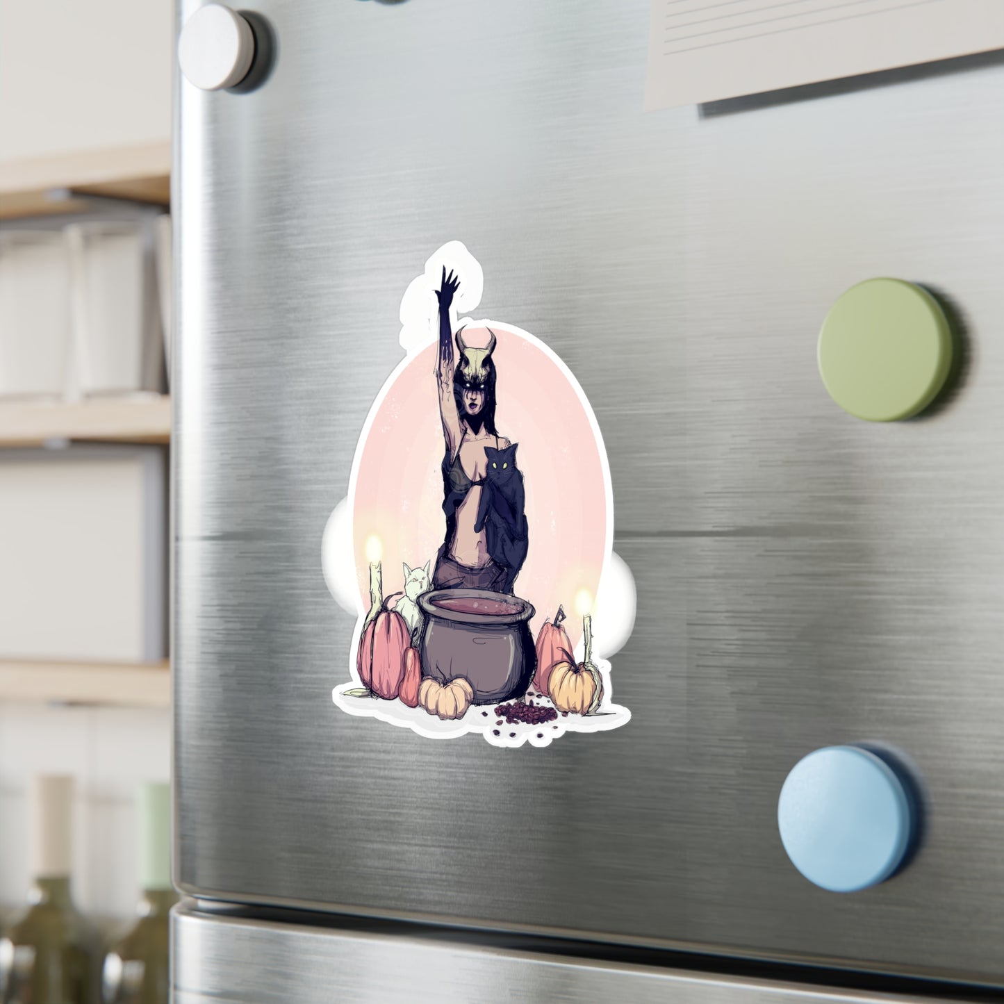Coffee Witch Kiss-Cut Vinyl Decal