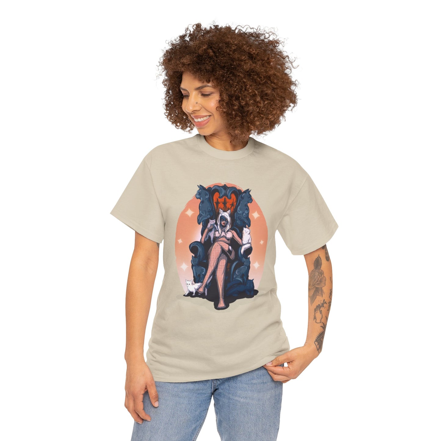 Kitty Queen Unisex Heavy Cotton Tee