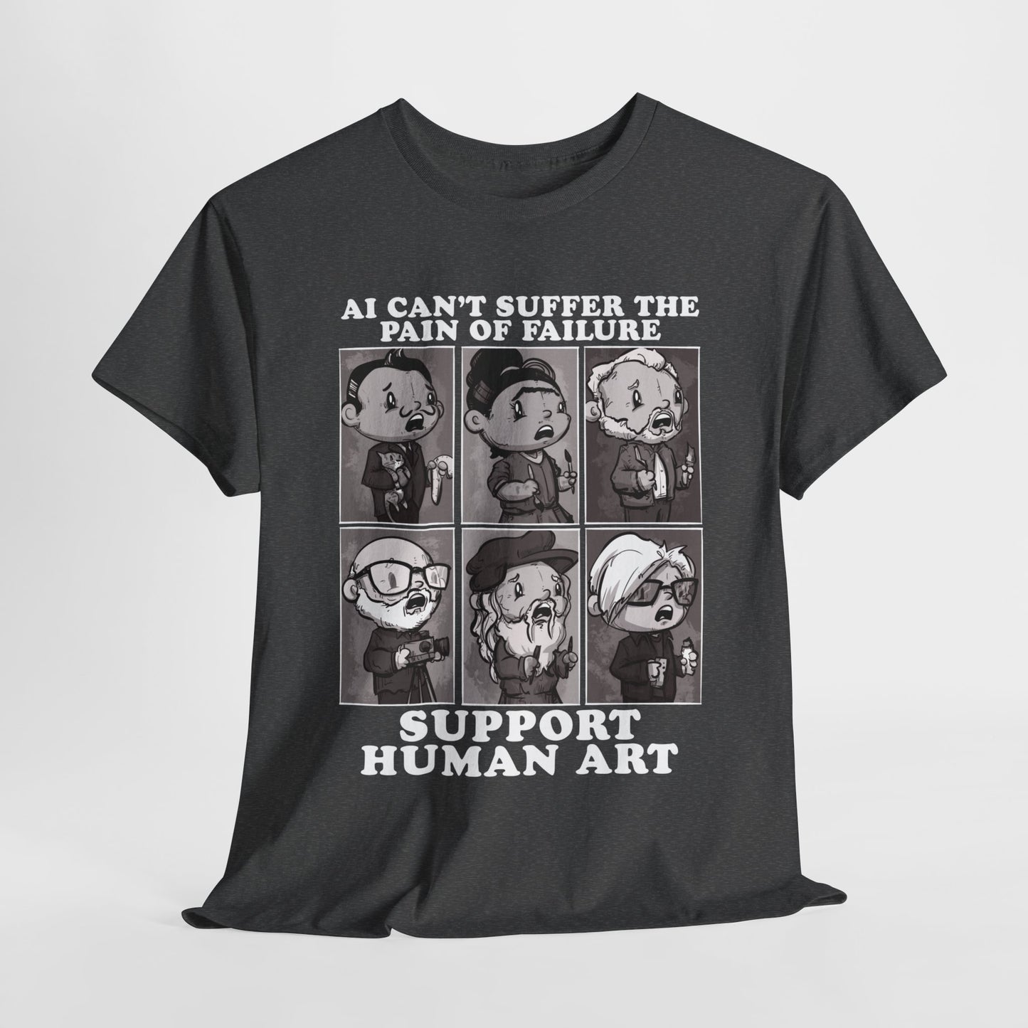 Support Human Art Unisex Heavy Cotton Tee