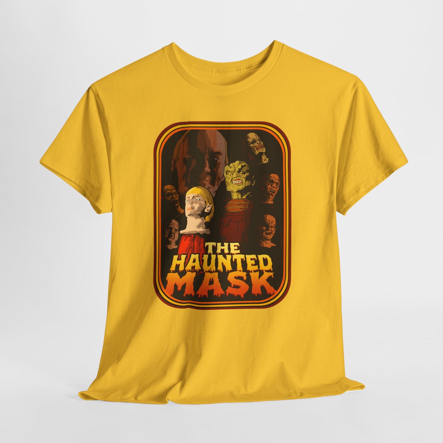 Haunted Mask Unisex Heavy Cotton Tee