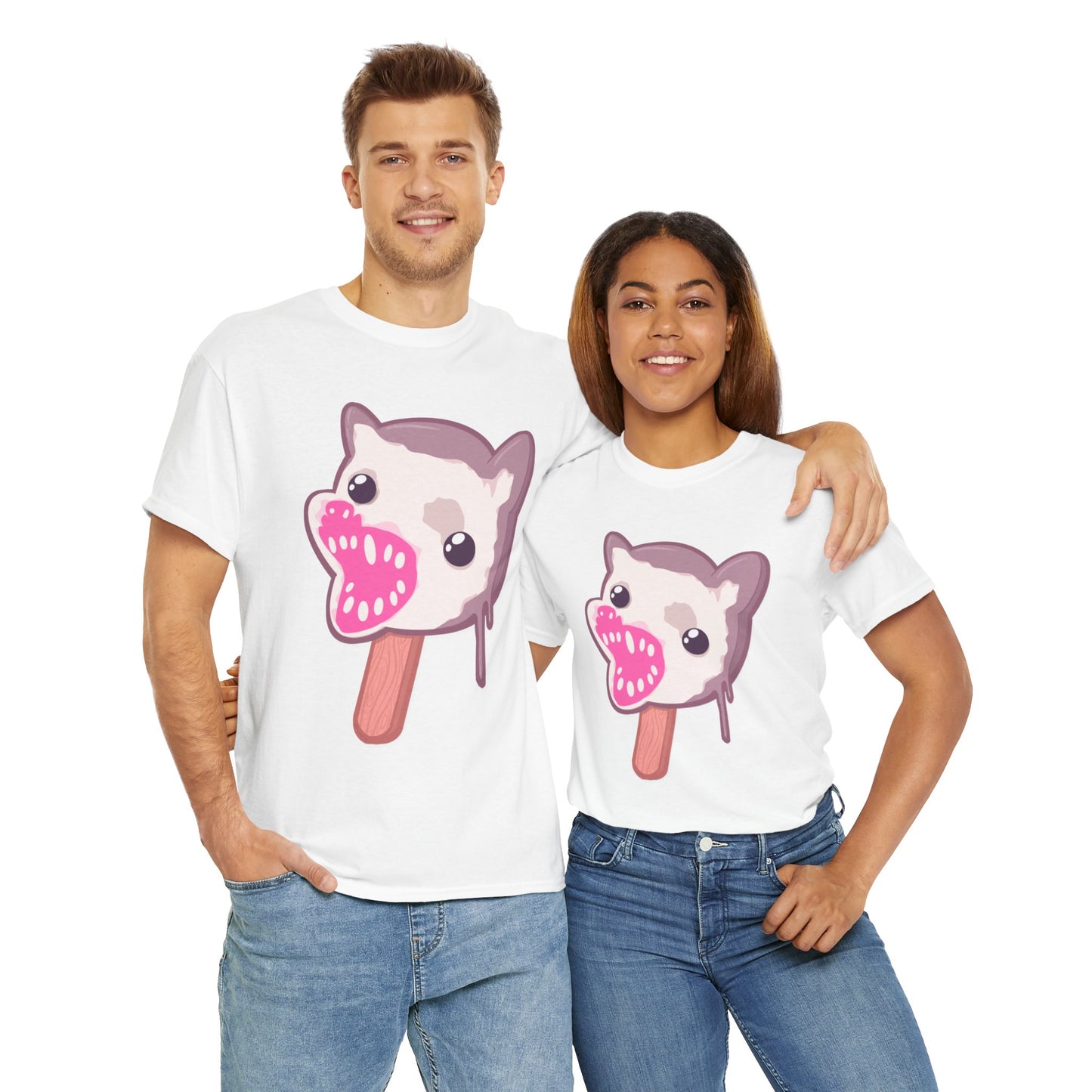 Opossum Popsicle Unisex Heavy Cotton Tee