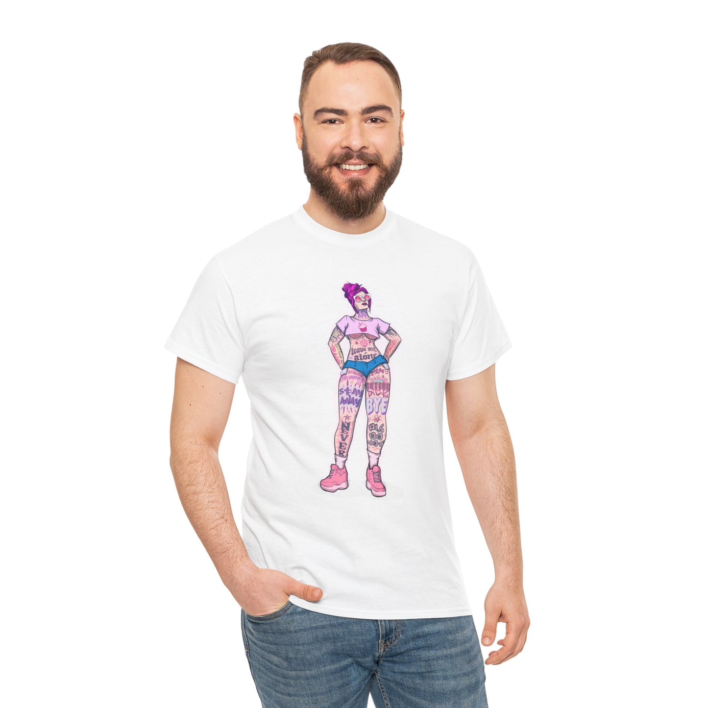 Antisocial Tattoos Unisex Heavy Cotton Tee