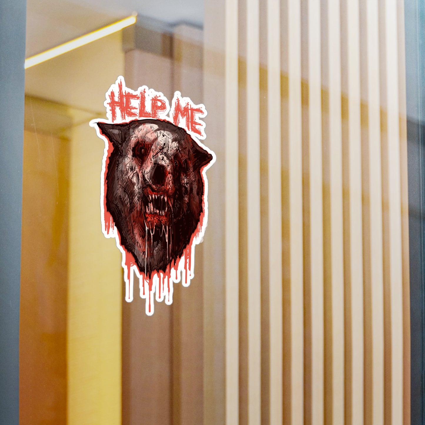 Shimmer Bear Kiss-Cut Vinyl Decal