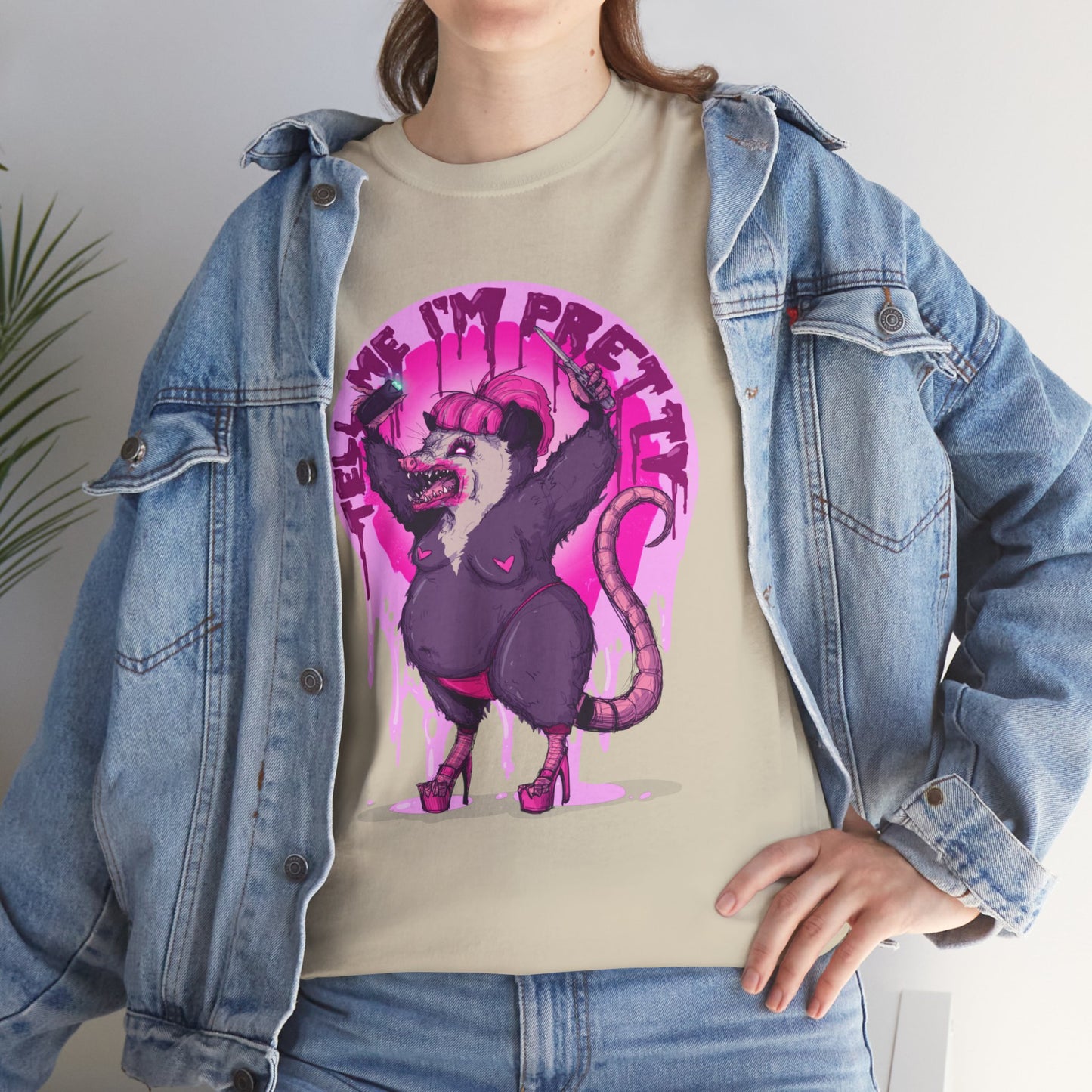 Pretty Opossum Unisex Heavy Cotton Tee