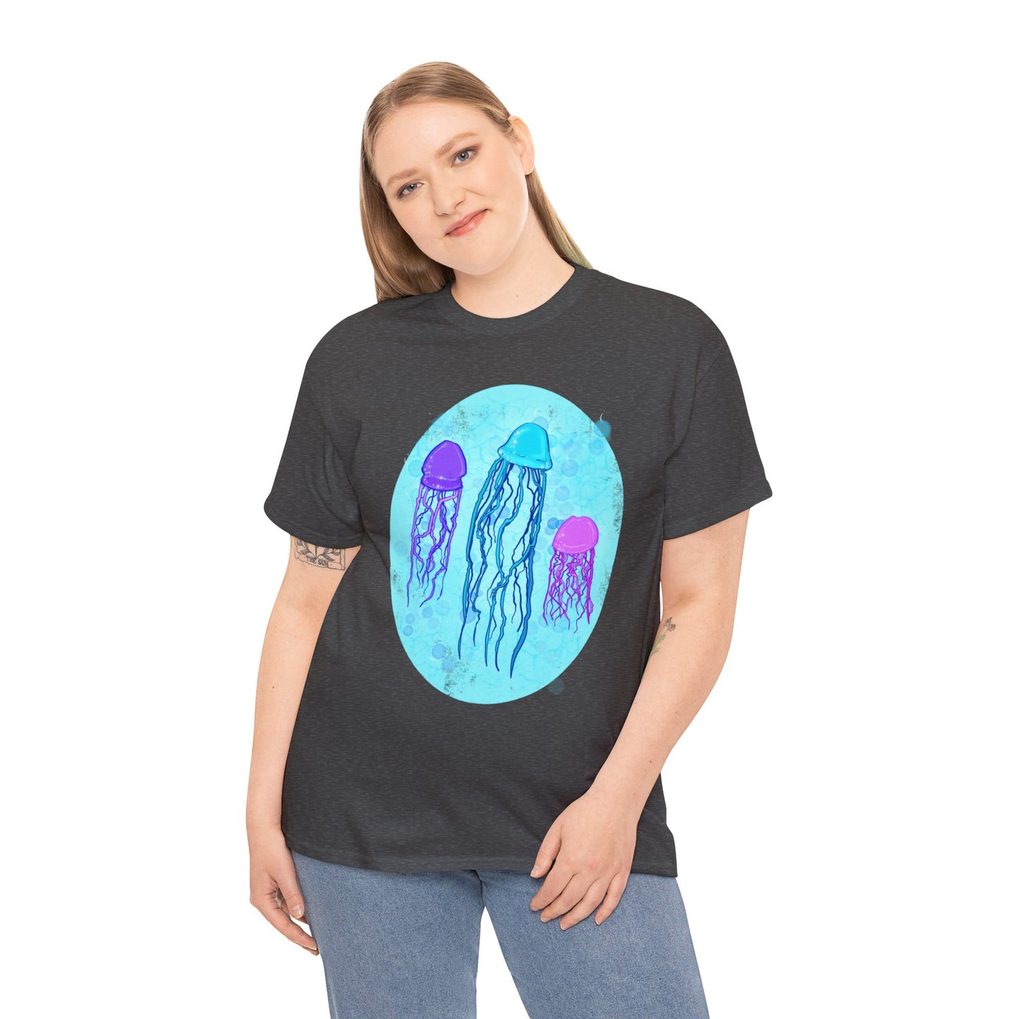 Jellyfish Varieties Unisex Heavy Cotton Tee