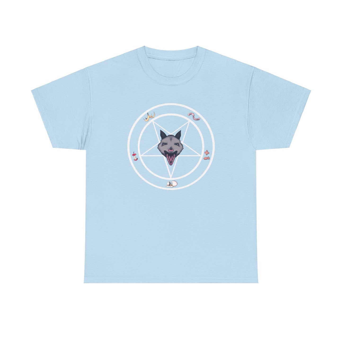 Opossum Pentagram Unisex Heavy Cotton Tee
