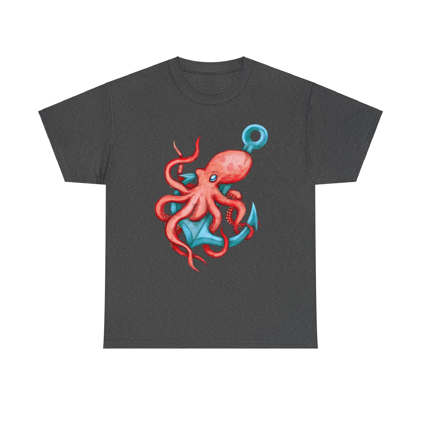Octopus Anchor Unisex Heavy Cotton Tee