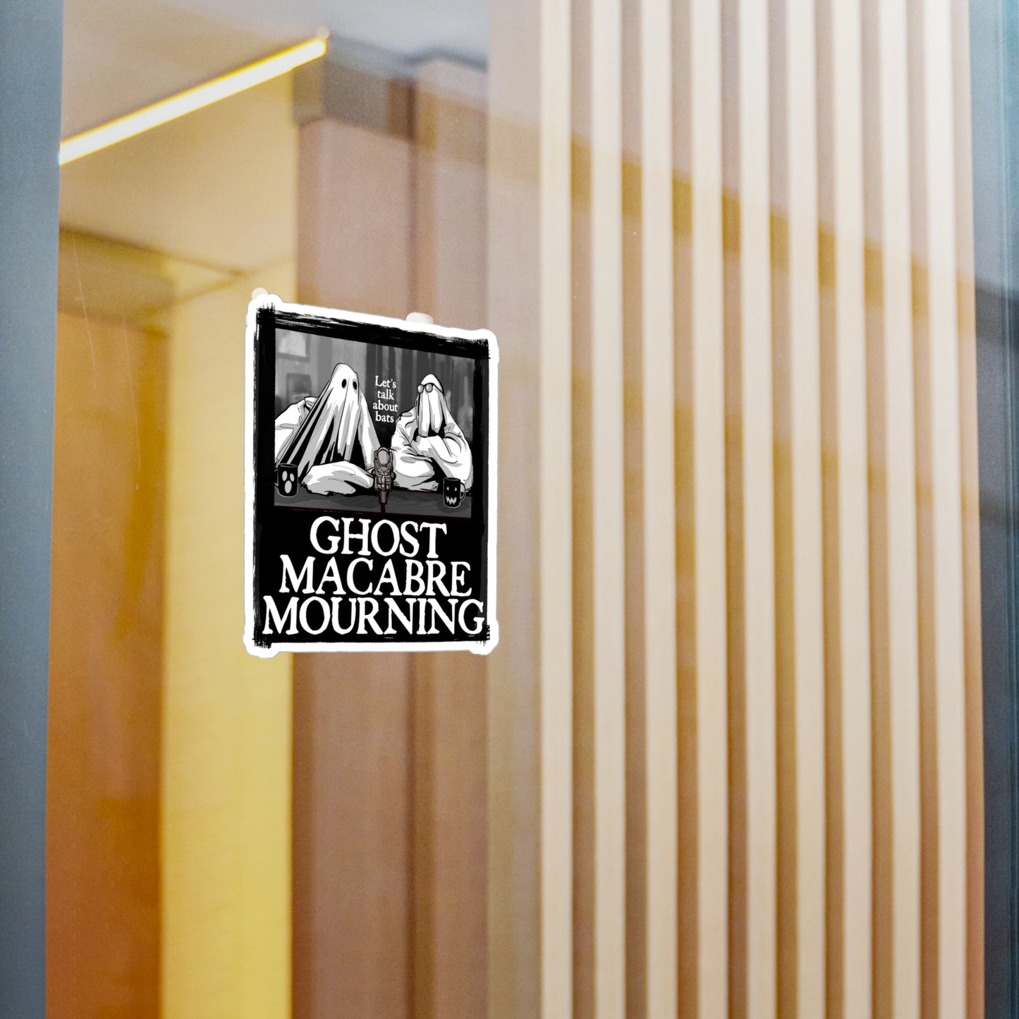 Ghost Macabre Mourning Kiss-Cut Vinyl Decal