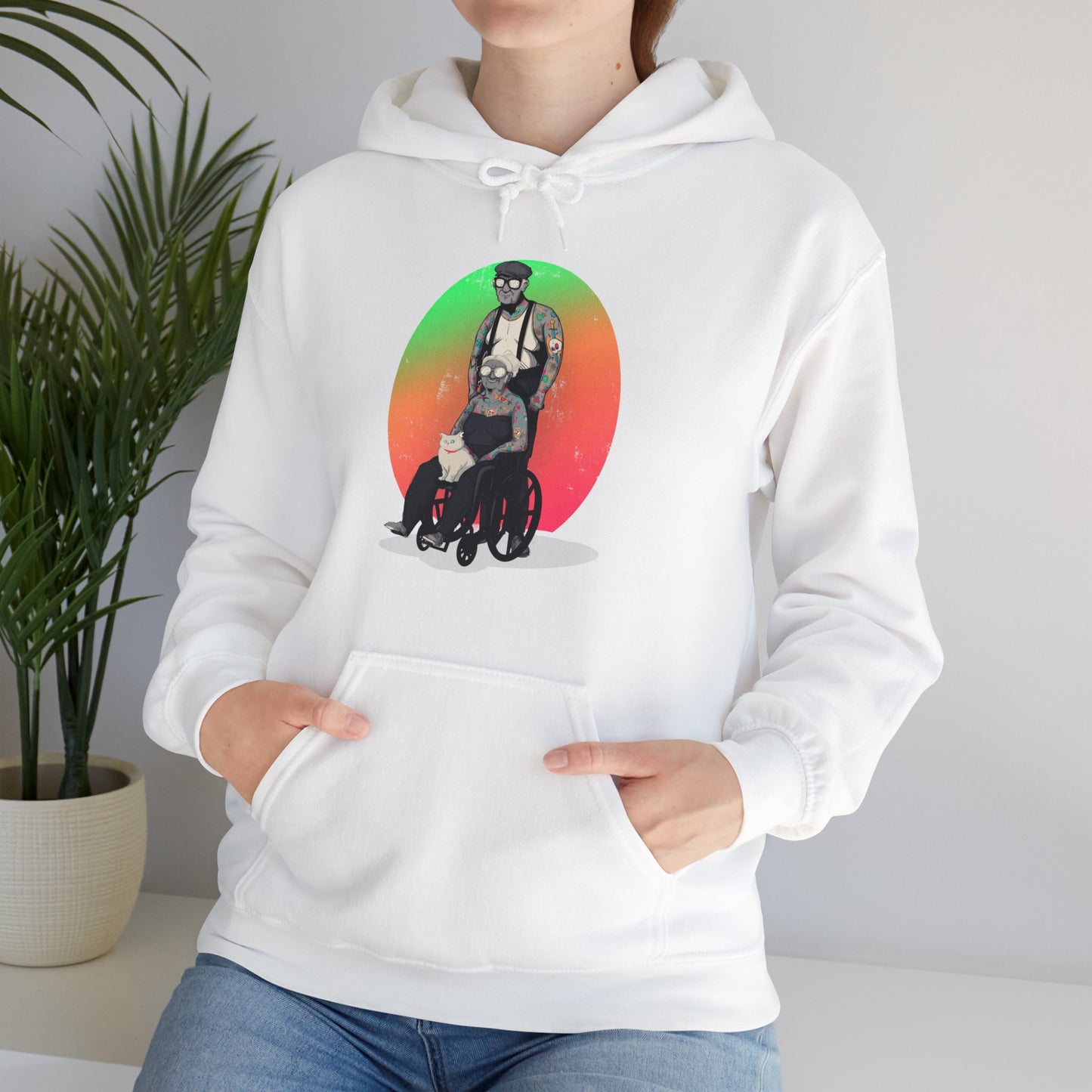 Inked & Elderly Unisex Heavy Blend Hooded Sweatshirt