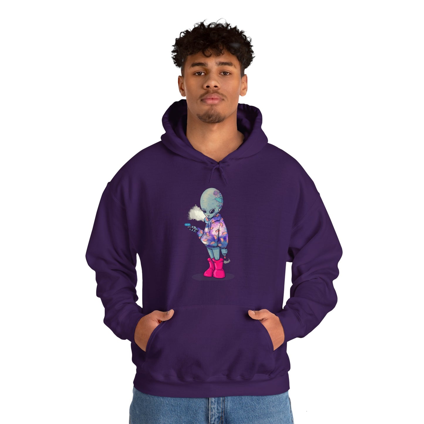 Earth Alien Unisex Heavy Blend Hooded Sweatshirt