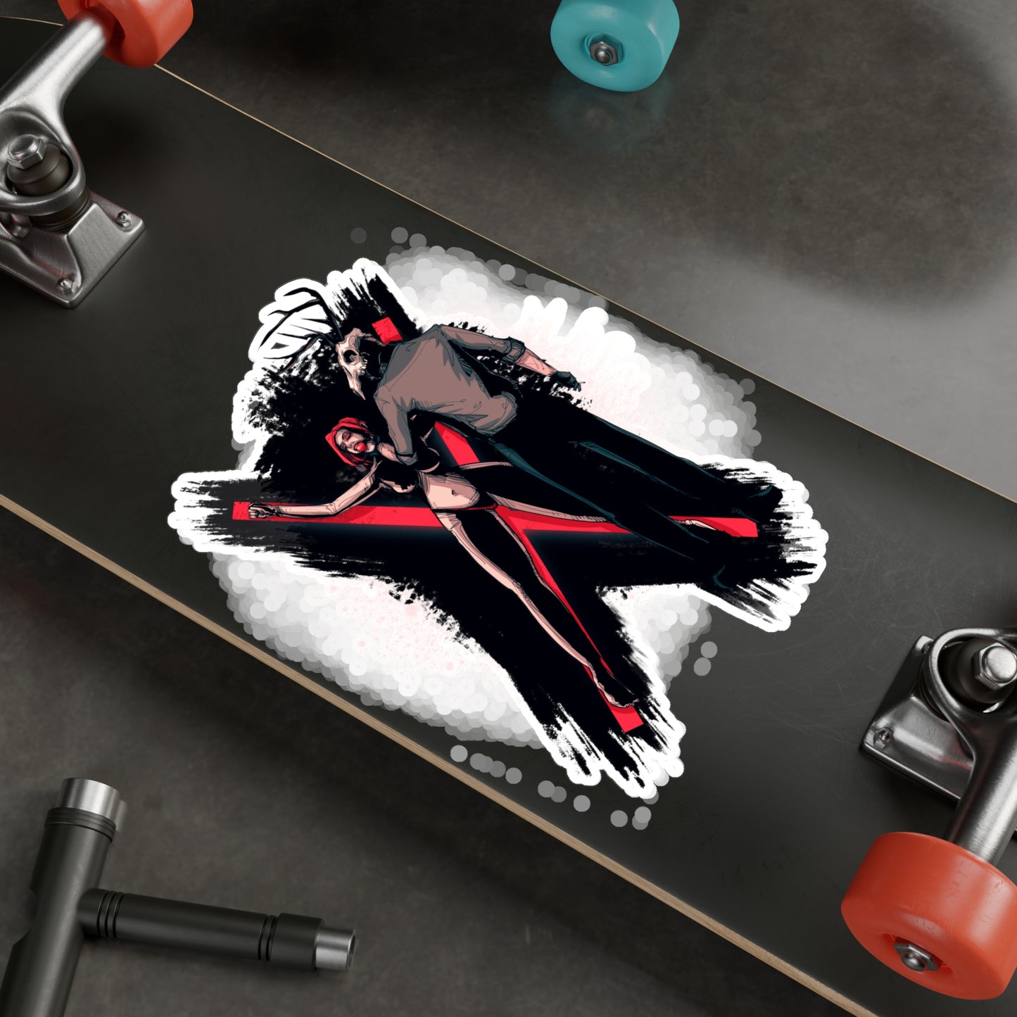 Deer Daddy Series 11: The Cross Kiss-Cut Vinyl Decal