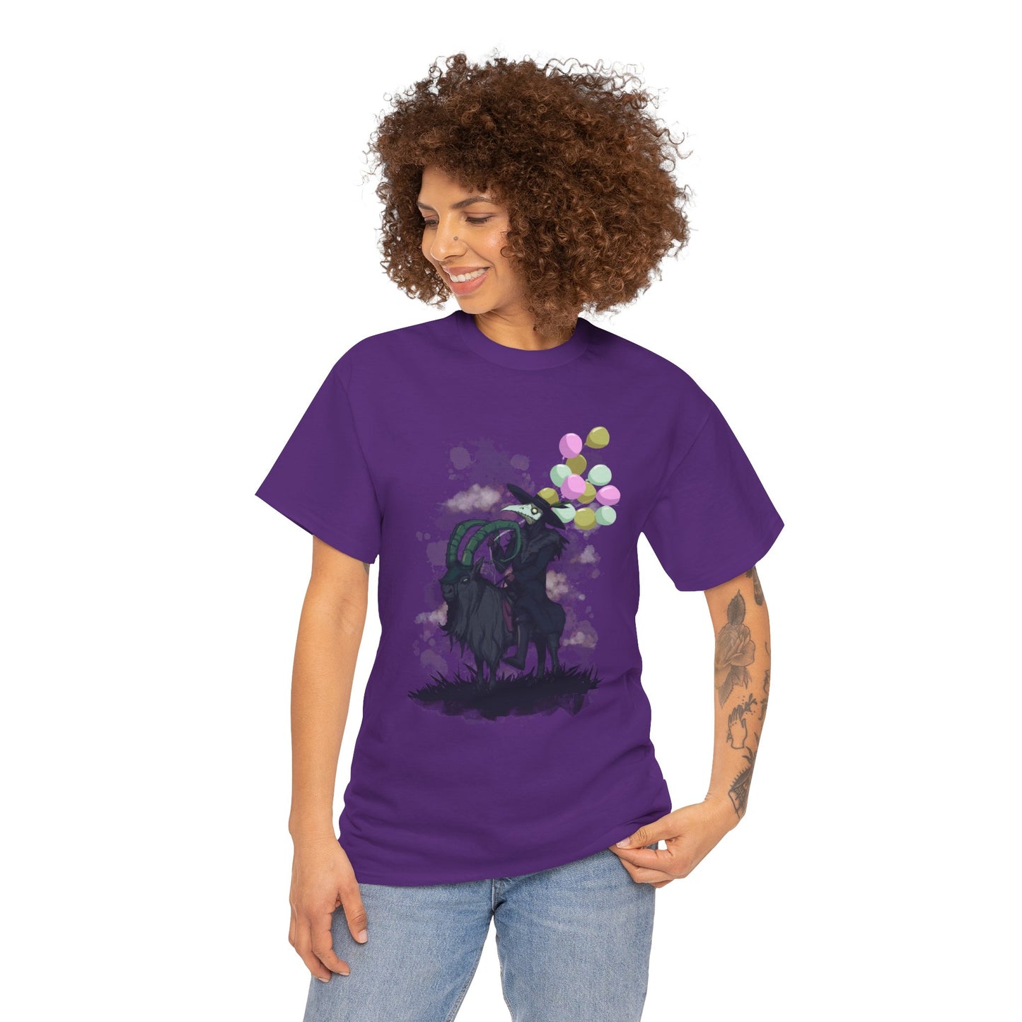 Plague Doctor Balloons Unisex Heavy Cotton Tee