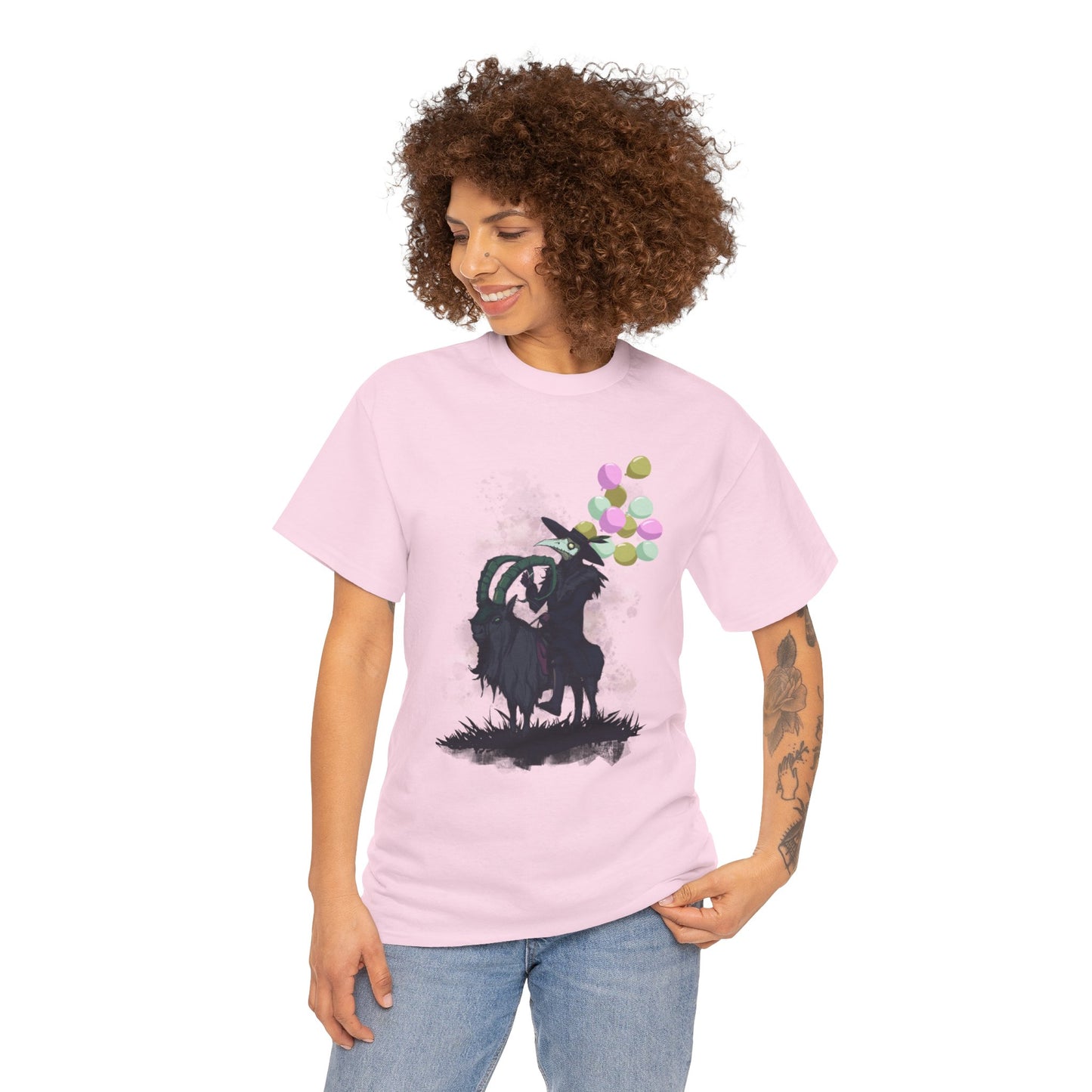 Plague Doctor Balloons Unisex Heavy Cotton Tee