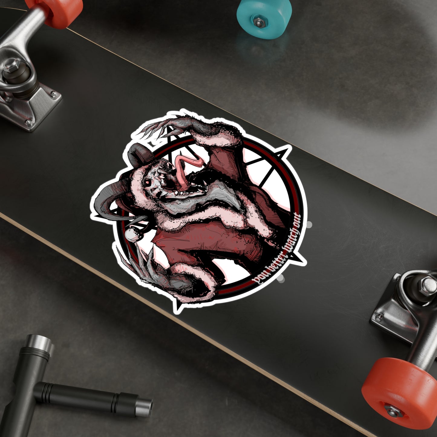 You Better Watch Out Kiss-Cut Vinyl Decal