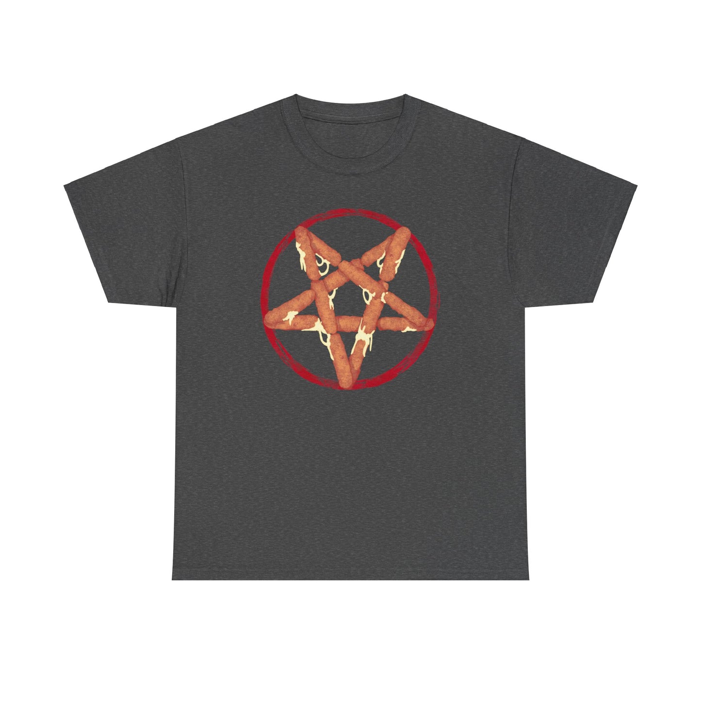 Mozzarella Stick Pentagram Unisex Heavy Cotton Tee