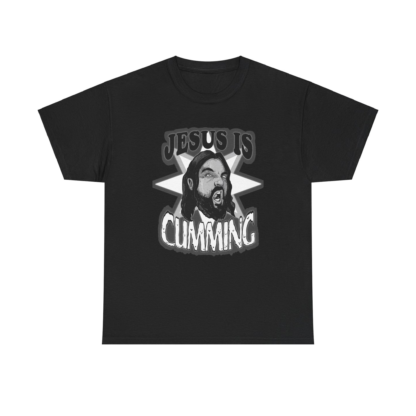 Jesus Is Cumming Unisex Heavy Cotton Tee
