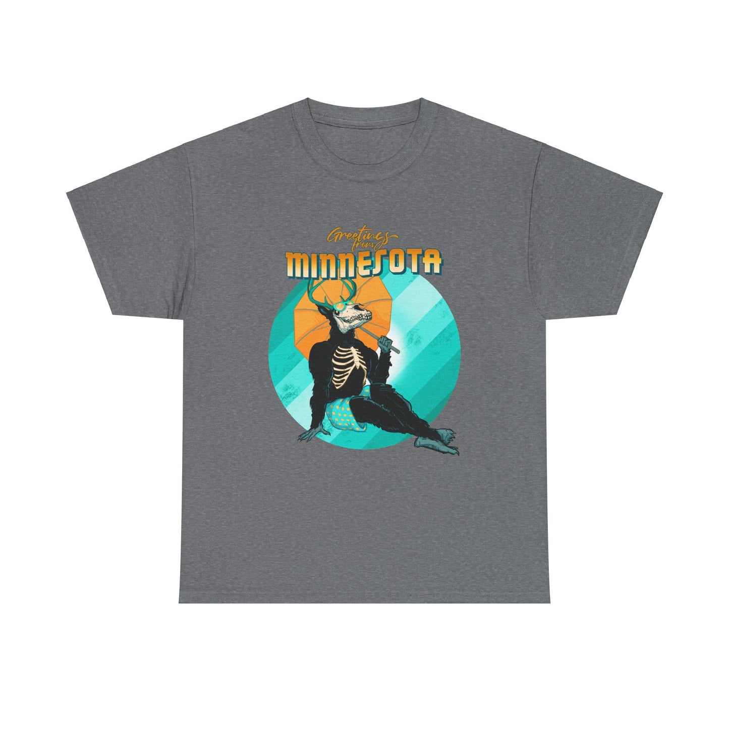 Cryptid Pinup: Minnesota Unisex Heavy Cotton Tee