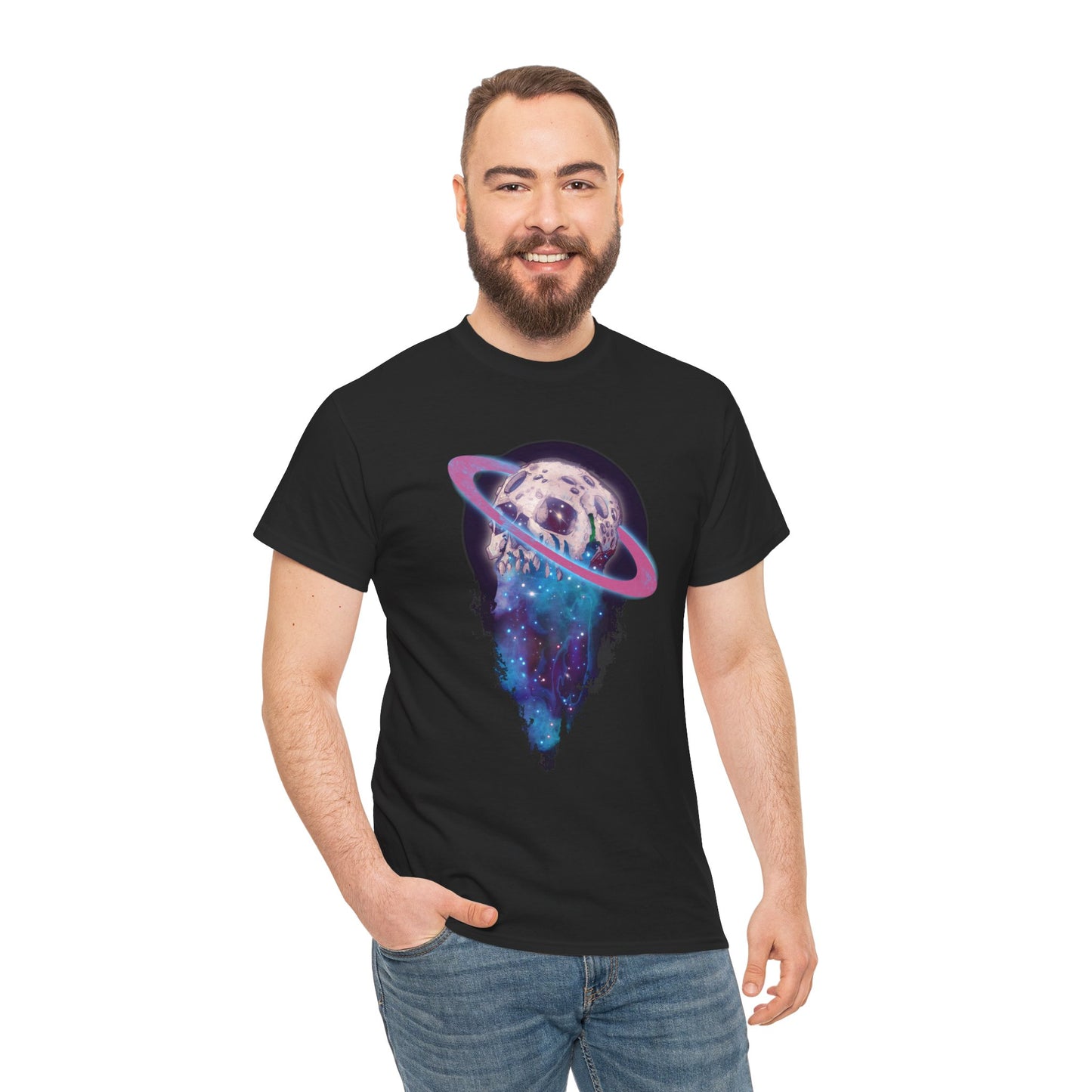 Elemental Skull Space Unisex Heavy Cotton Tee