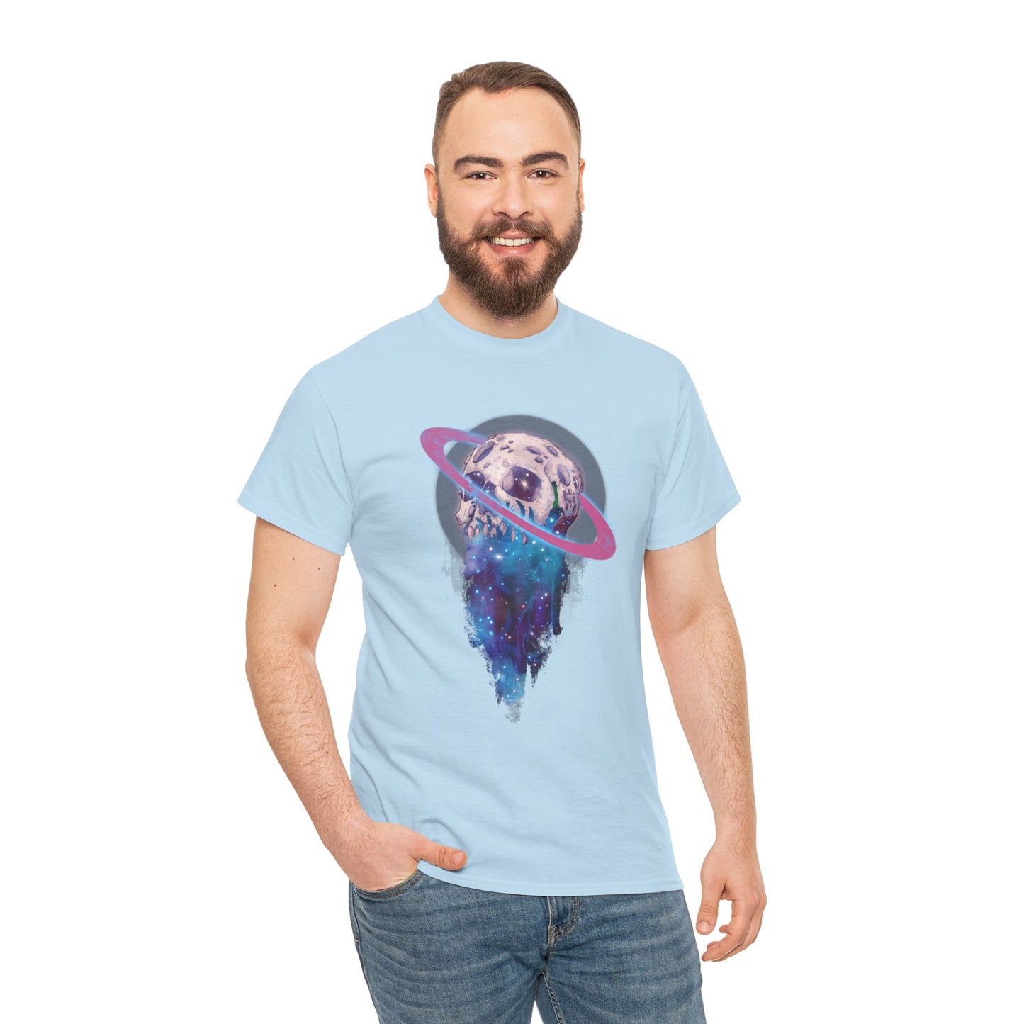 Elemental Skull Space Unisex Heavy Cotton Tee