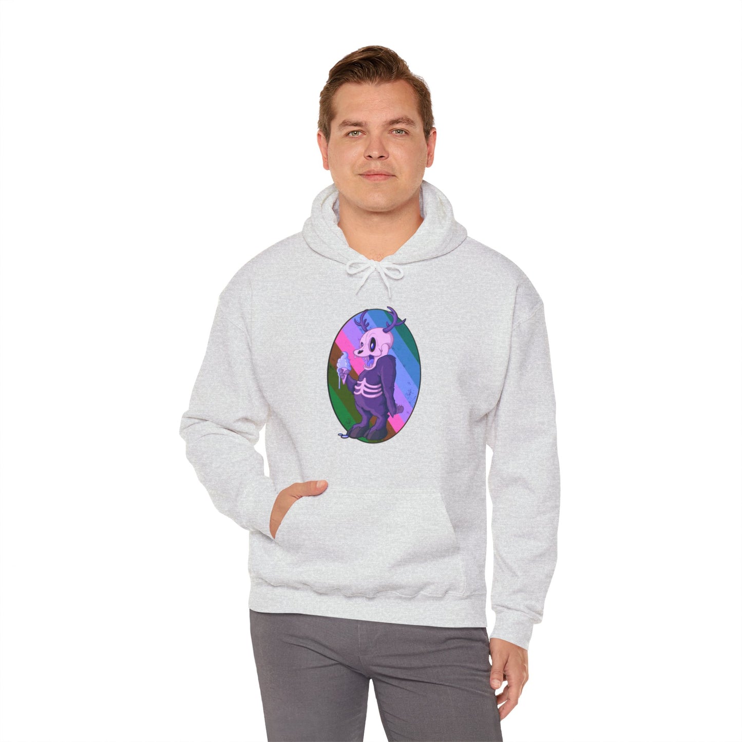 Monster Ice Cream Unisex Heavy Blend Hooded Sweatshirt