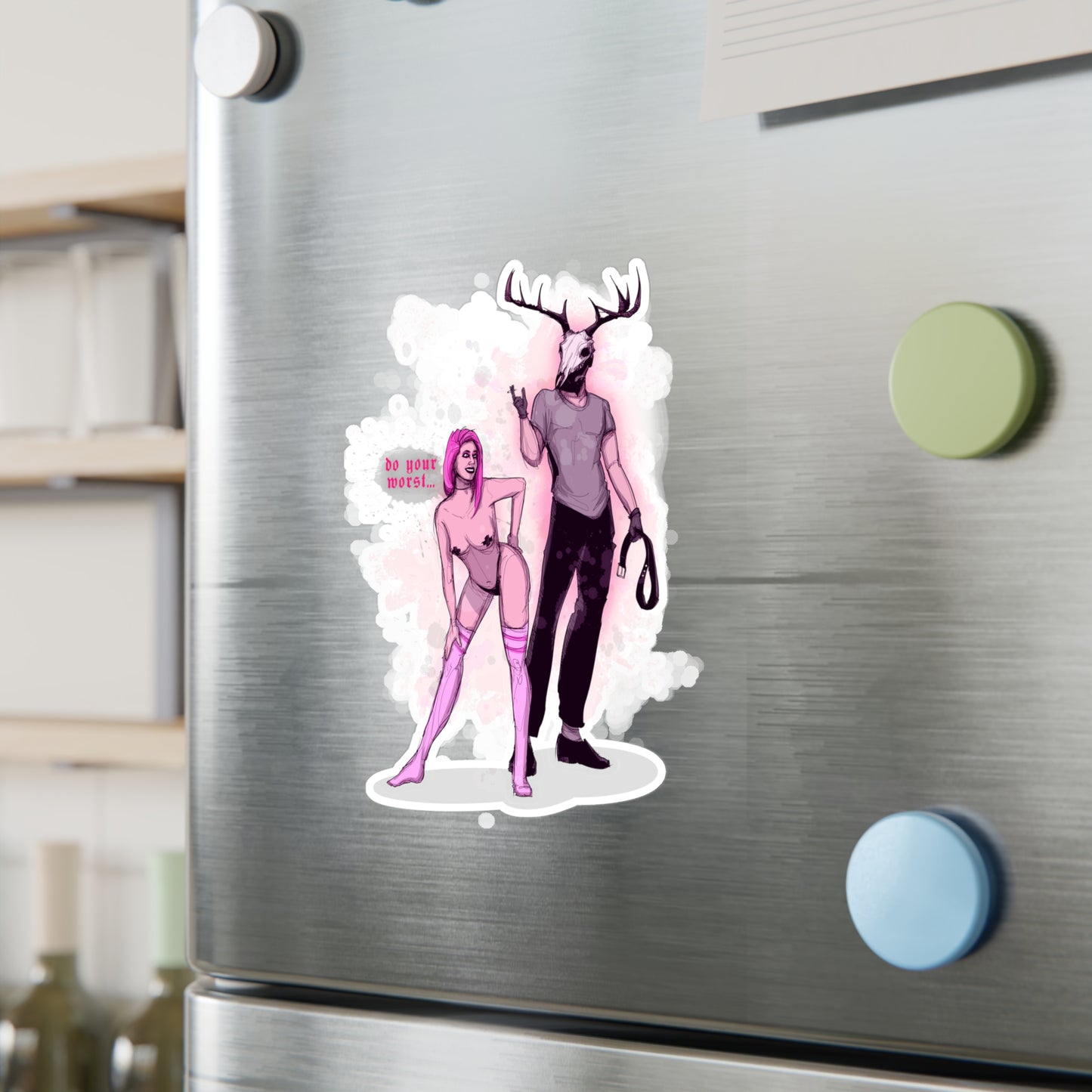 Deer Daddy Series 10: Do Your Worst Kiss-Cut Vinyl Decal