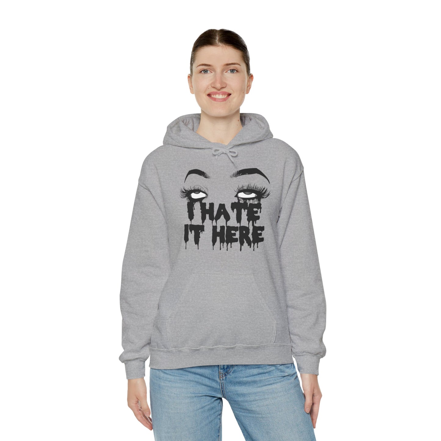 I Hate It Here Unisex Heavy Blend Hooded Sweatshirt