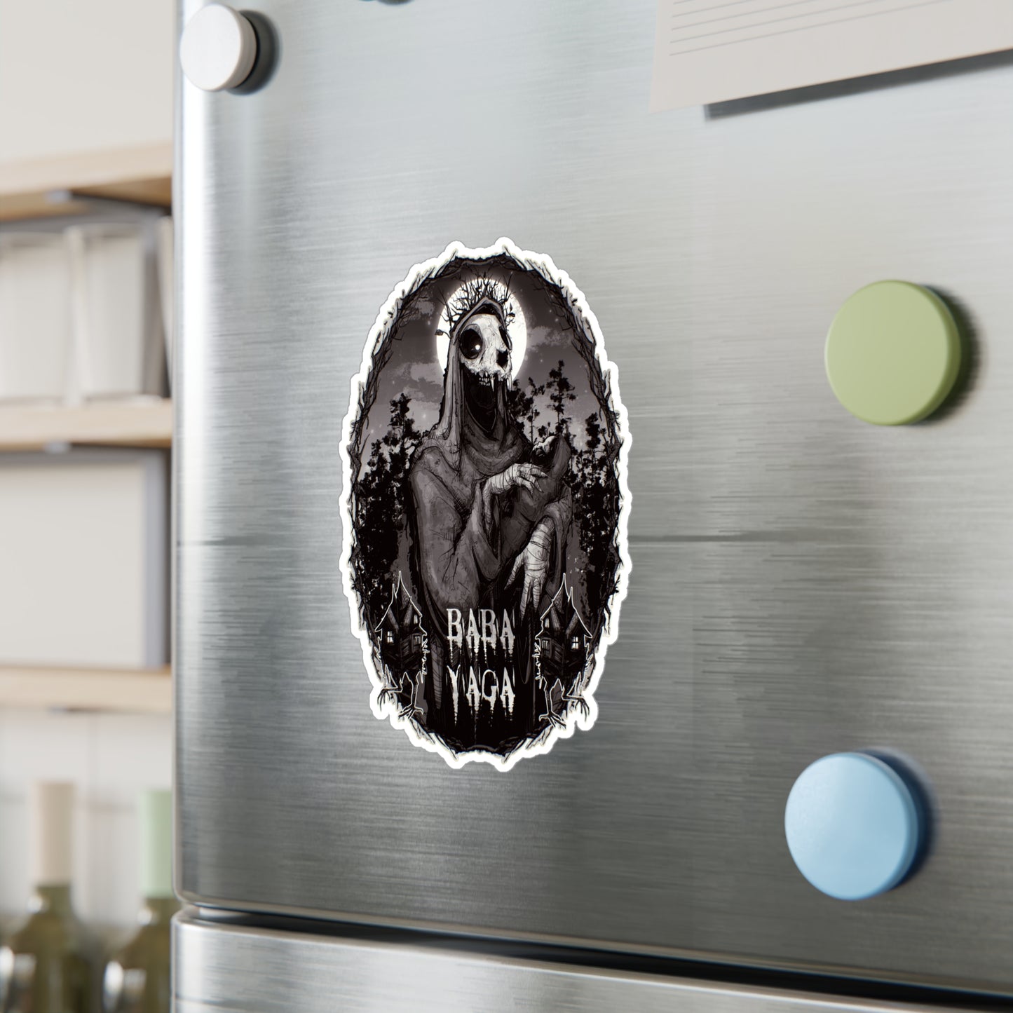 Baba Yaga Kiss-Cut Vinyl Decal