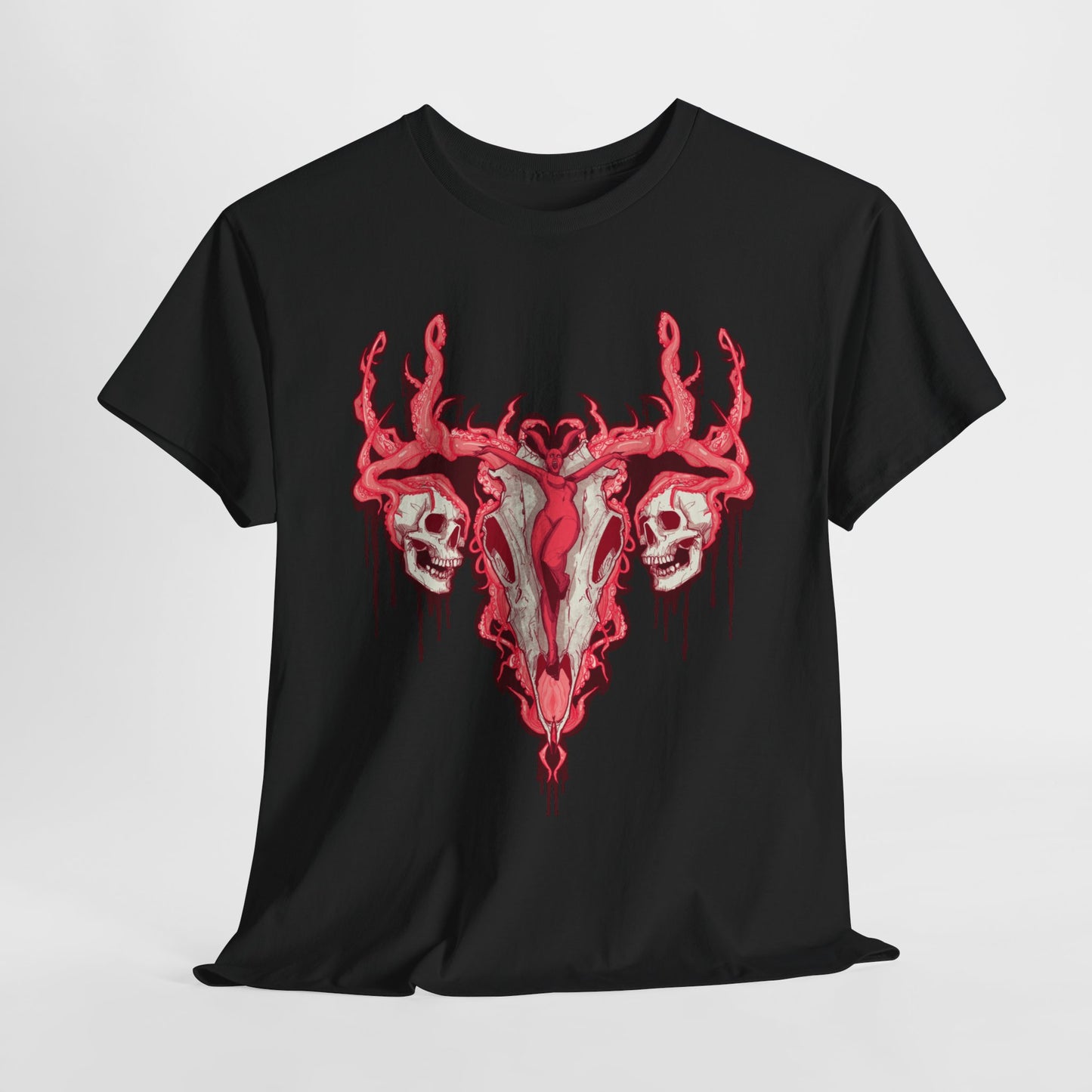 Uterus From Hell Unisex Heavy Cotton Tee