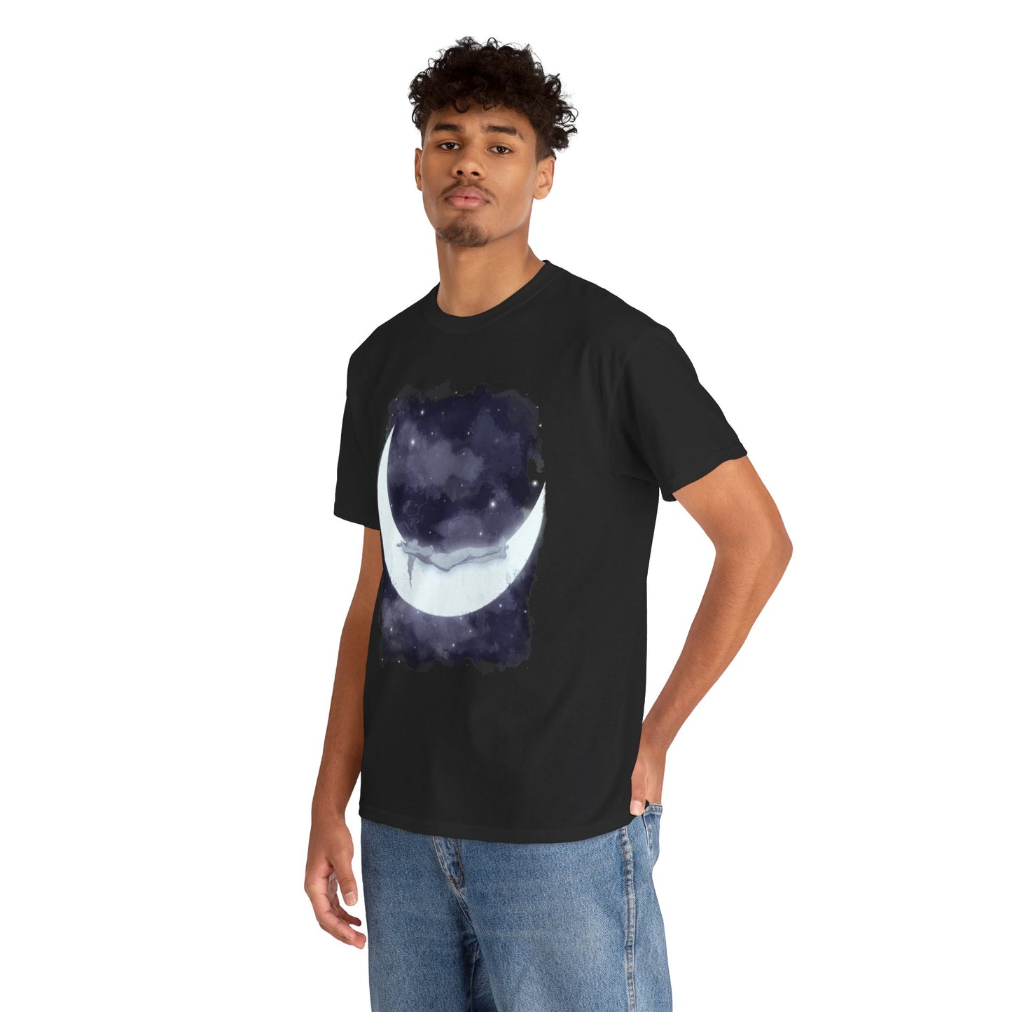 The Girl Who Loved The Moon Unisex Heavy Cotton Tee