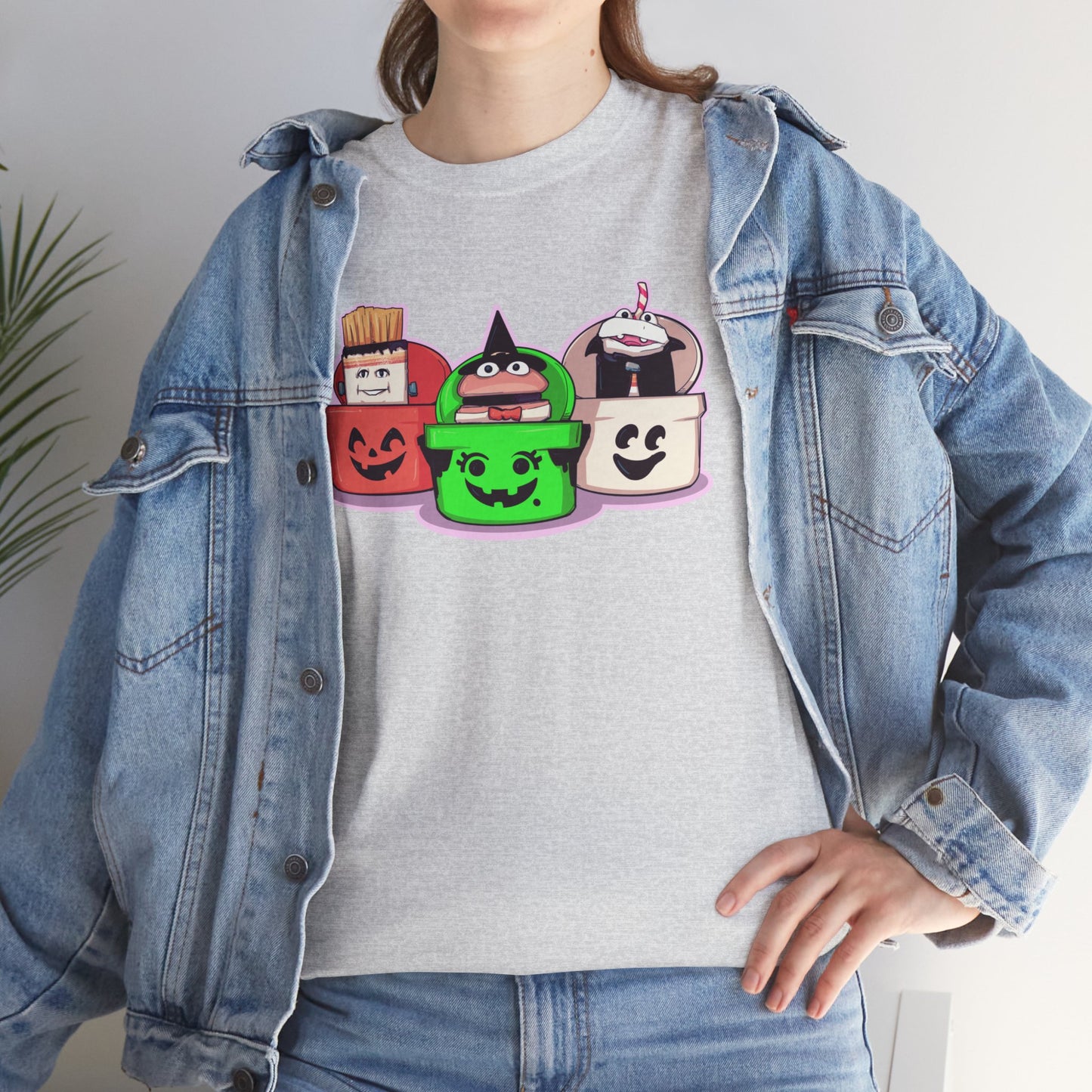 Spooky Fast Food Unisex Heavy Cotton Tee