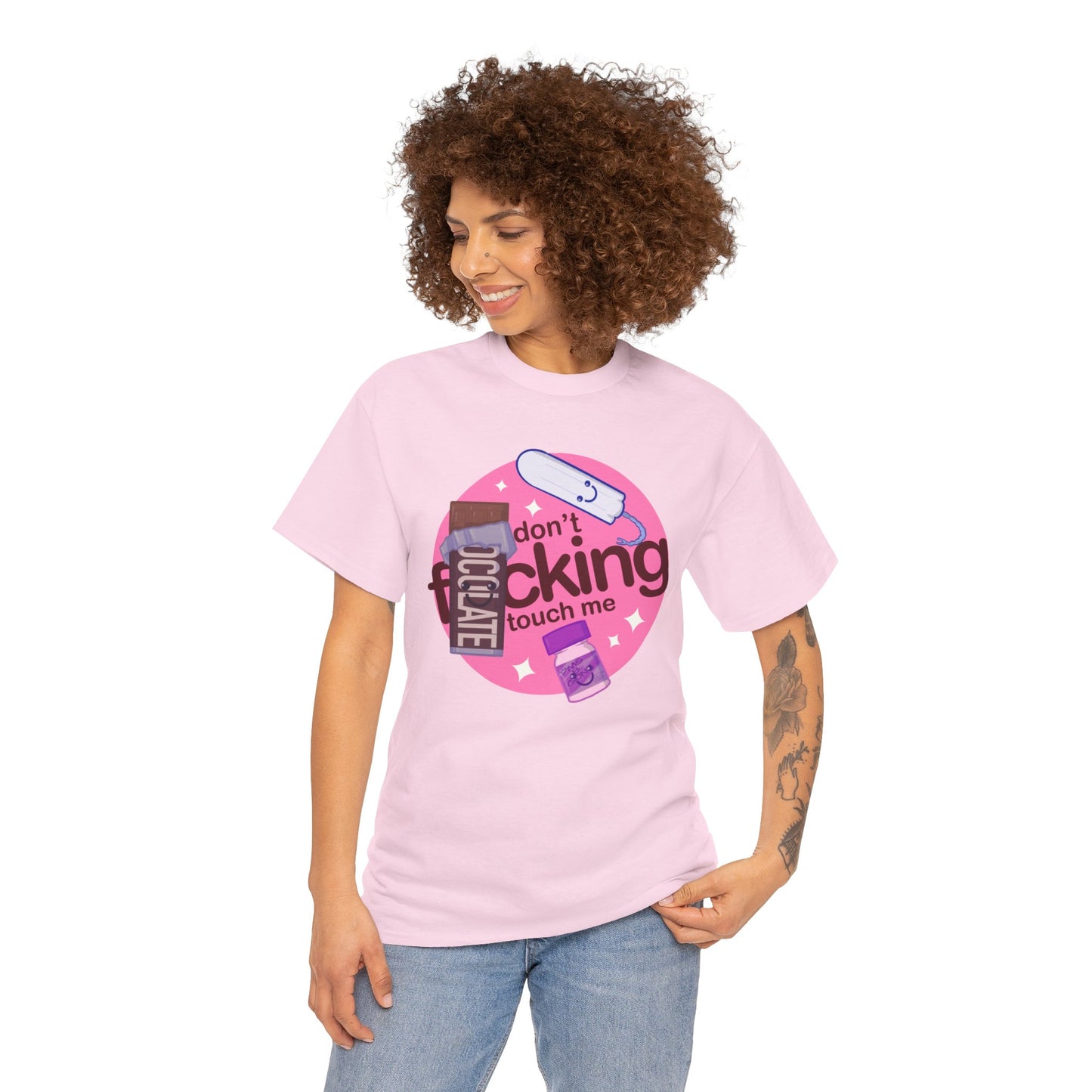 Don't Touch Me Unisex Heavy Cotton Tee