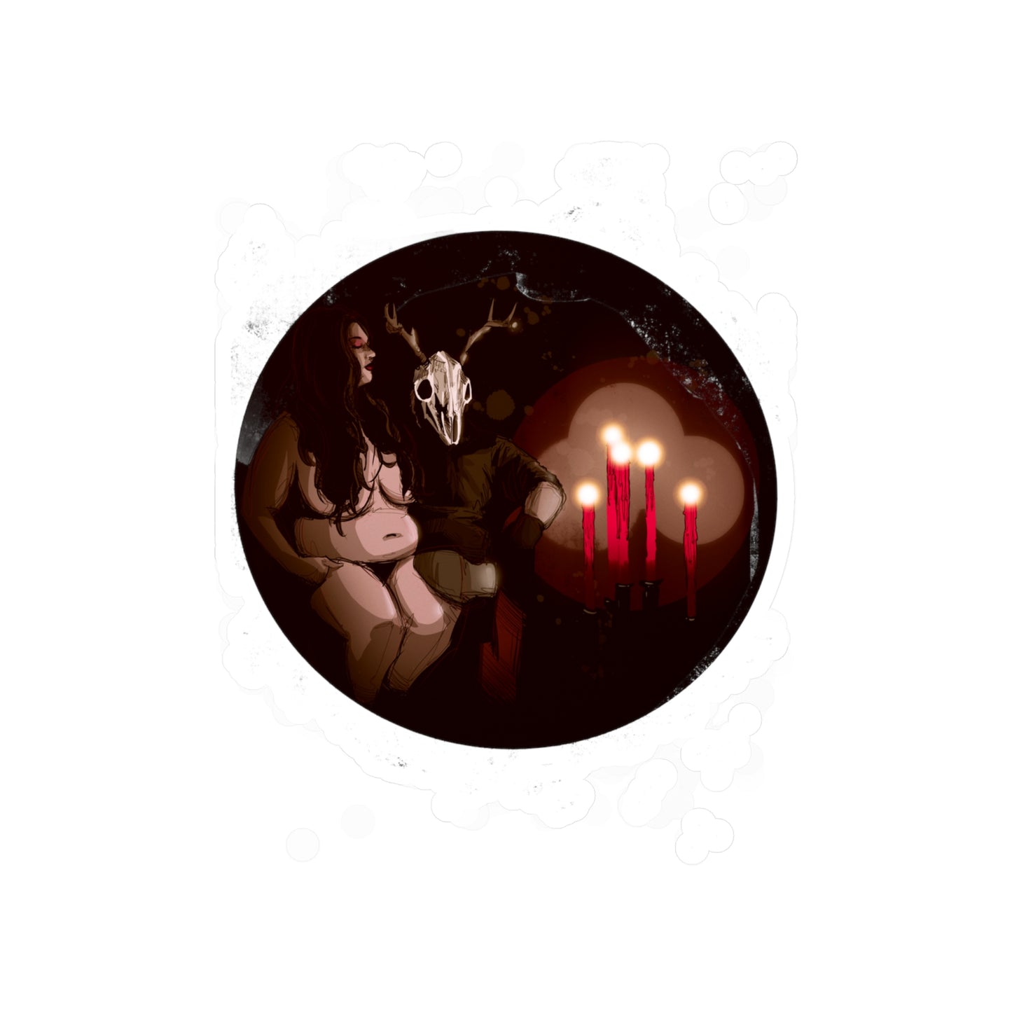 Deer Daddy Series 9: Candlelight Kiss-Cut Vinyl Decal