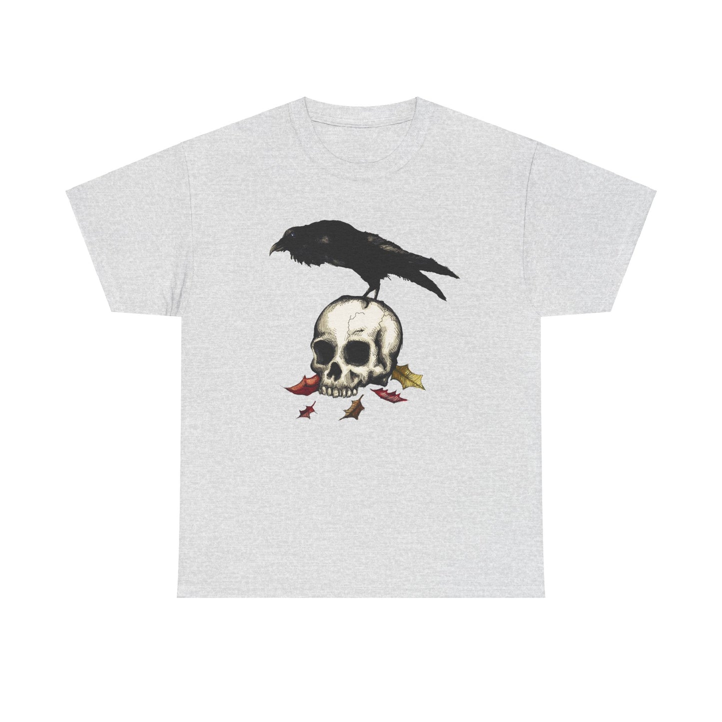 Crow Skull Unisex Heavy Cotton Tee
