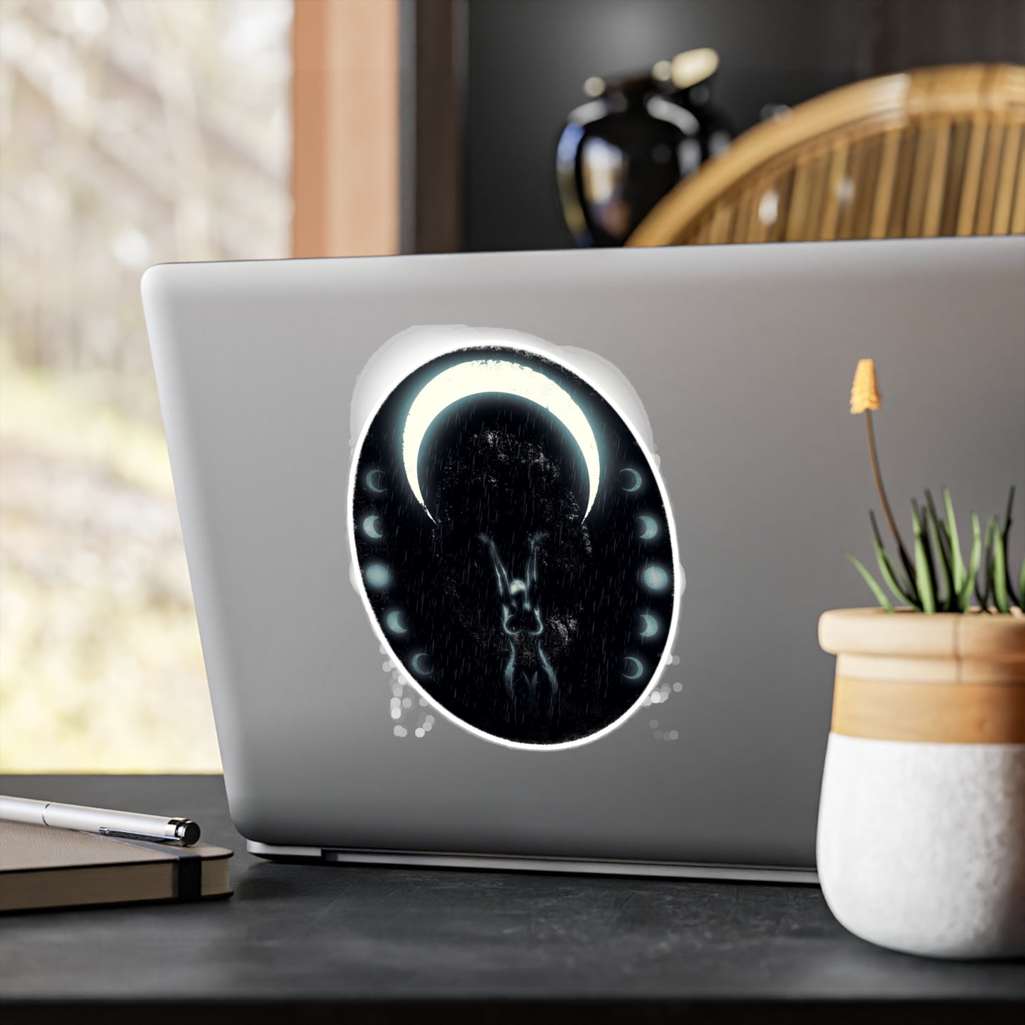 Moon Bath Kiss-Cut Vinyl Decal