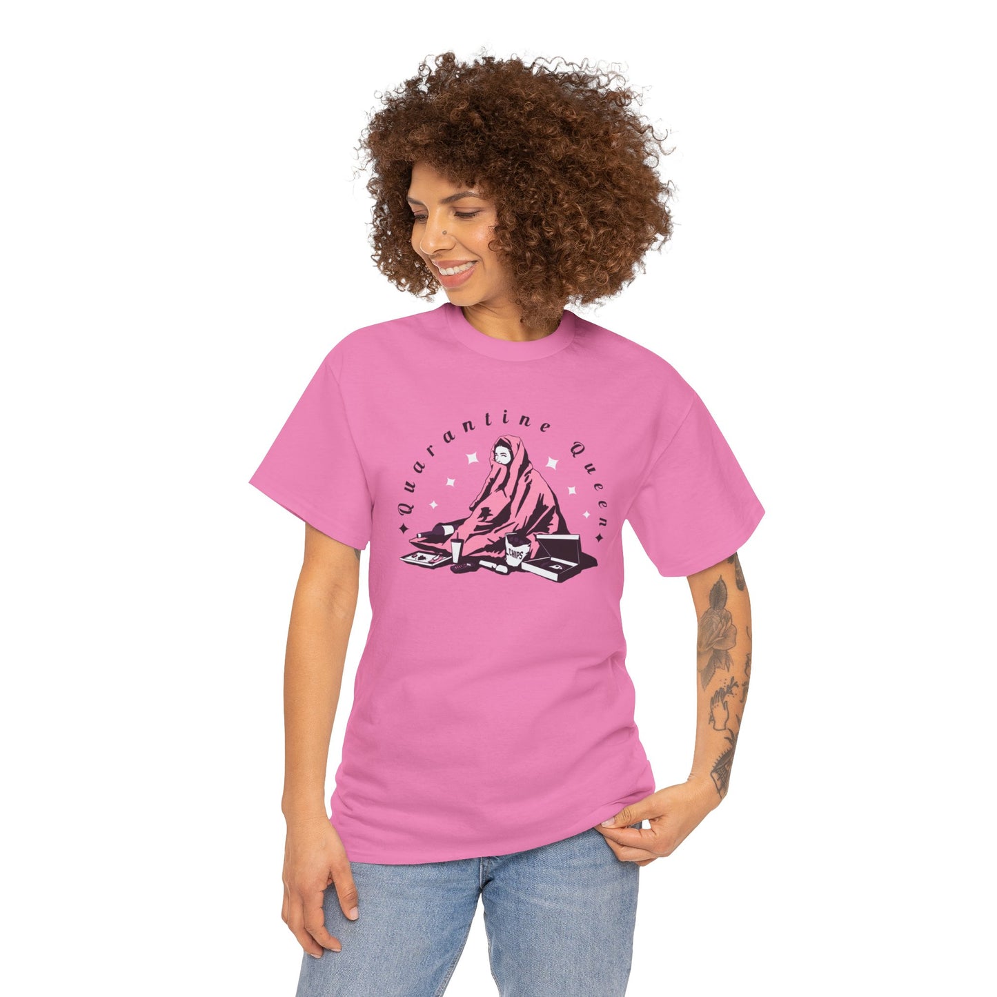 Quarantine Queen Unisex Heavy Cotton Tee