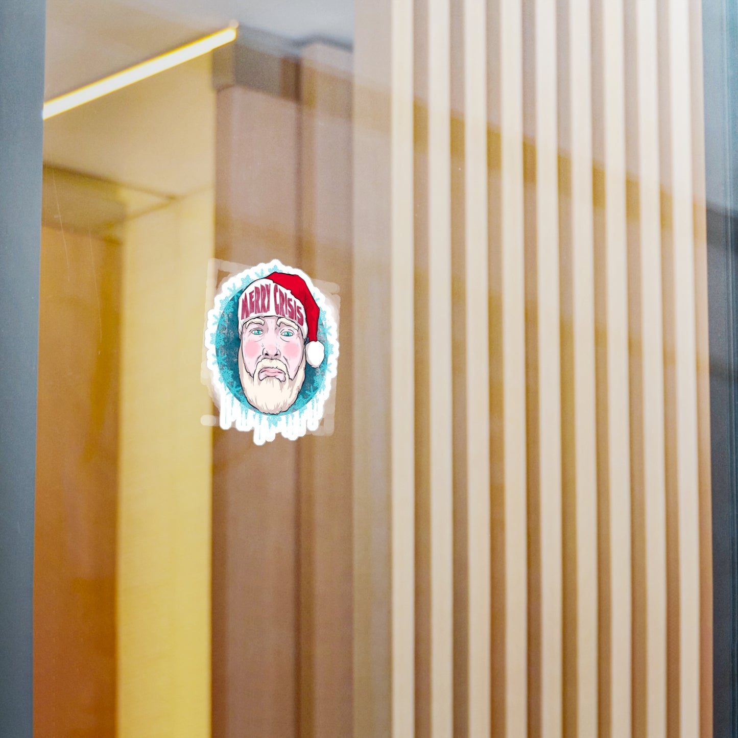 Merry Crisis Kiss-Cut Vinyl Decal