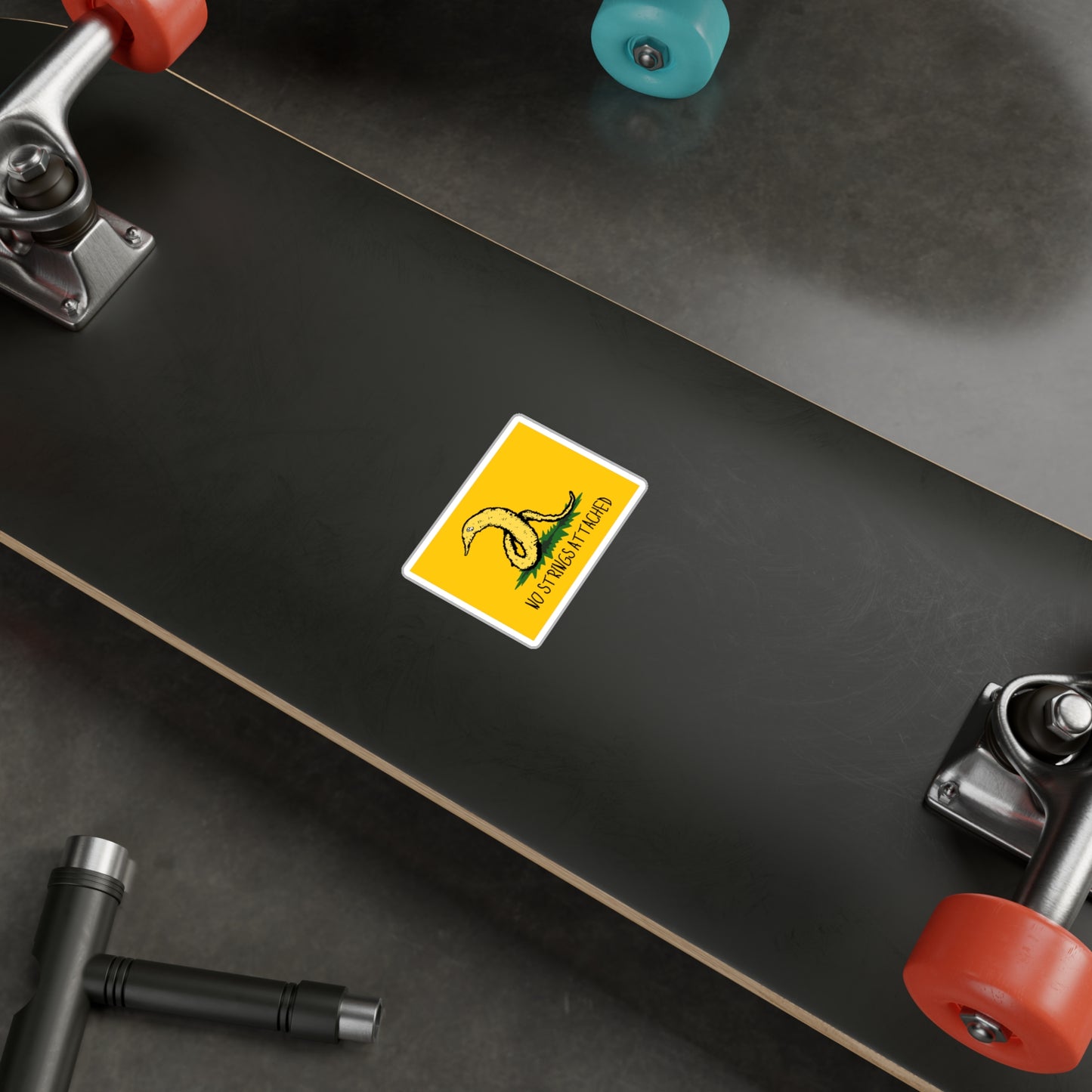 Gadsden Worm Kiss-Cut Vinyl Decal
