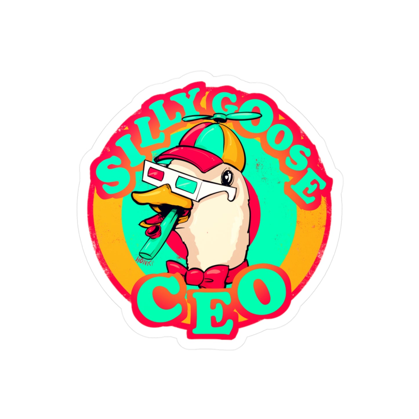 Silly Goose CEO Kiss-Cut Vinyl Decal