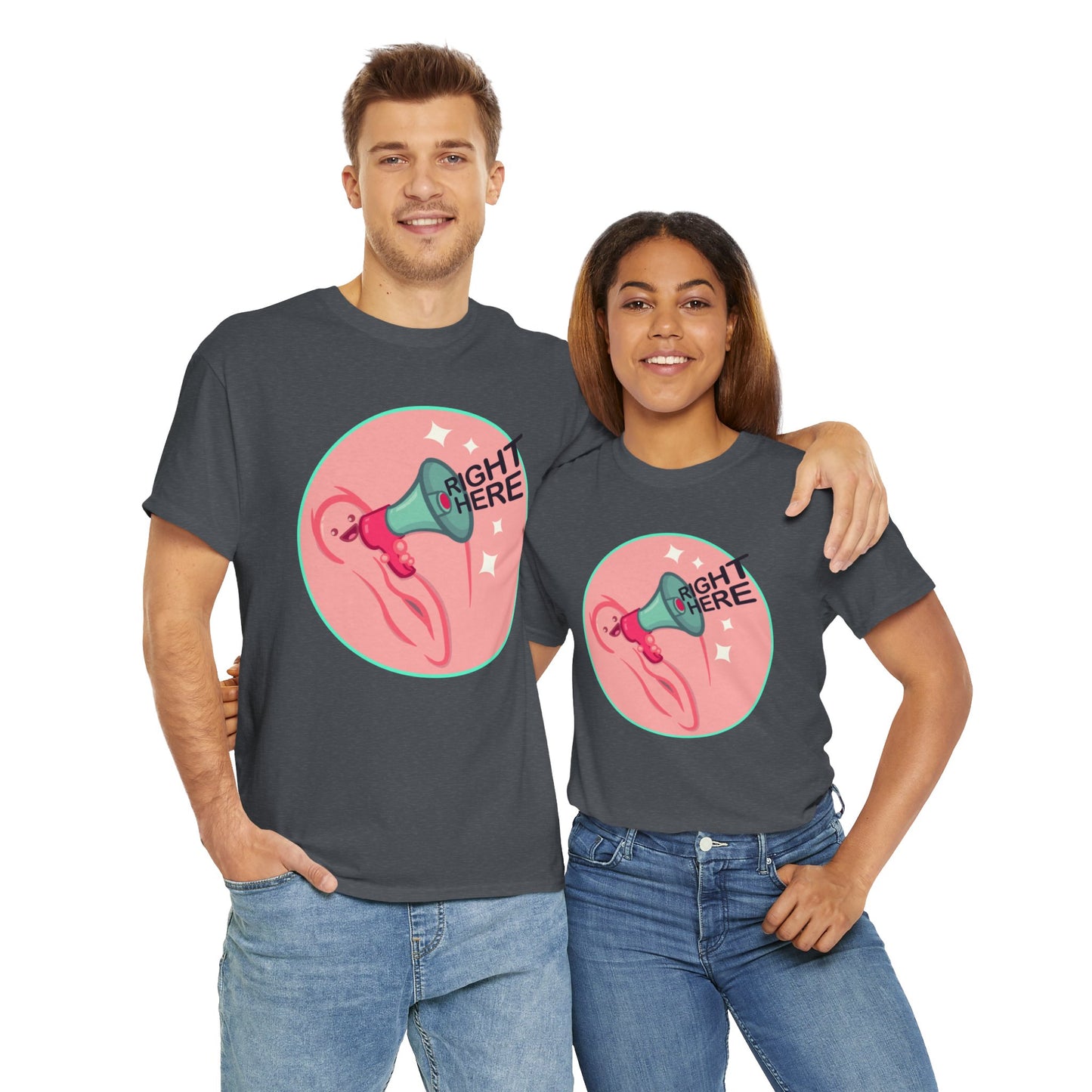 Right Here Unisex Heavy Cotton Tee
