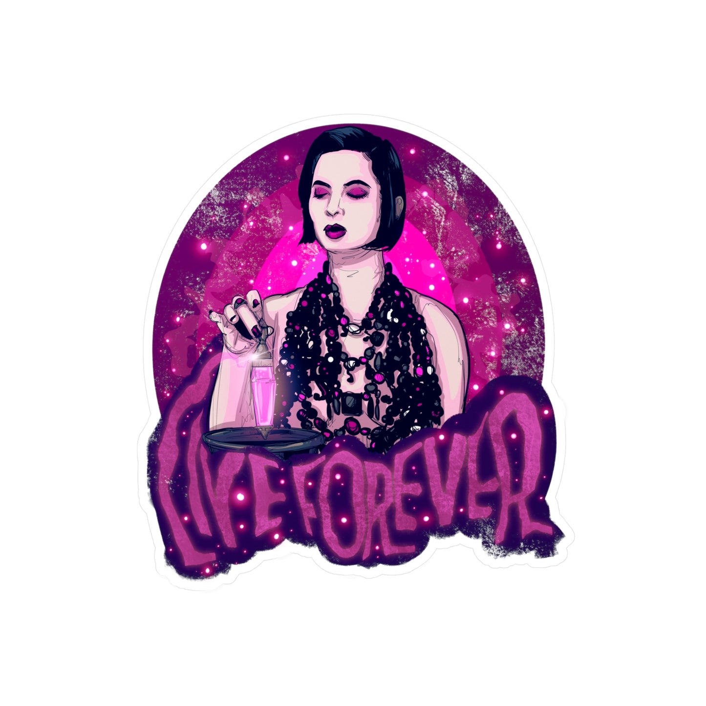 Live Forever II Kiss-Cut Vinyl Decal