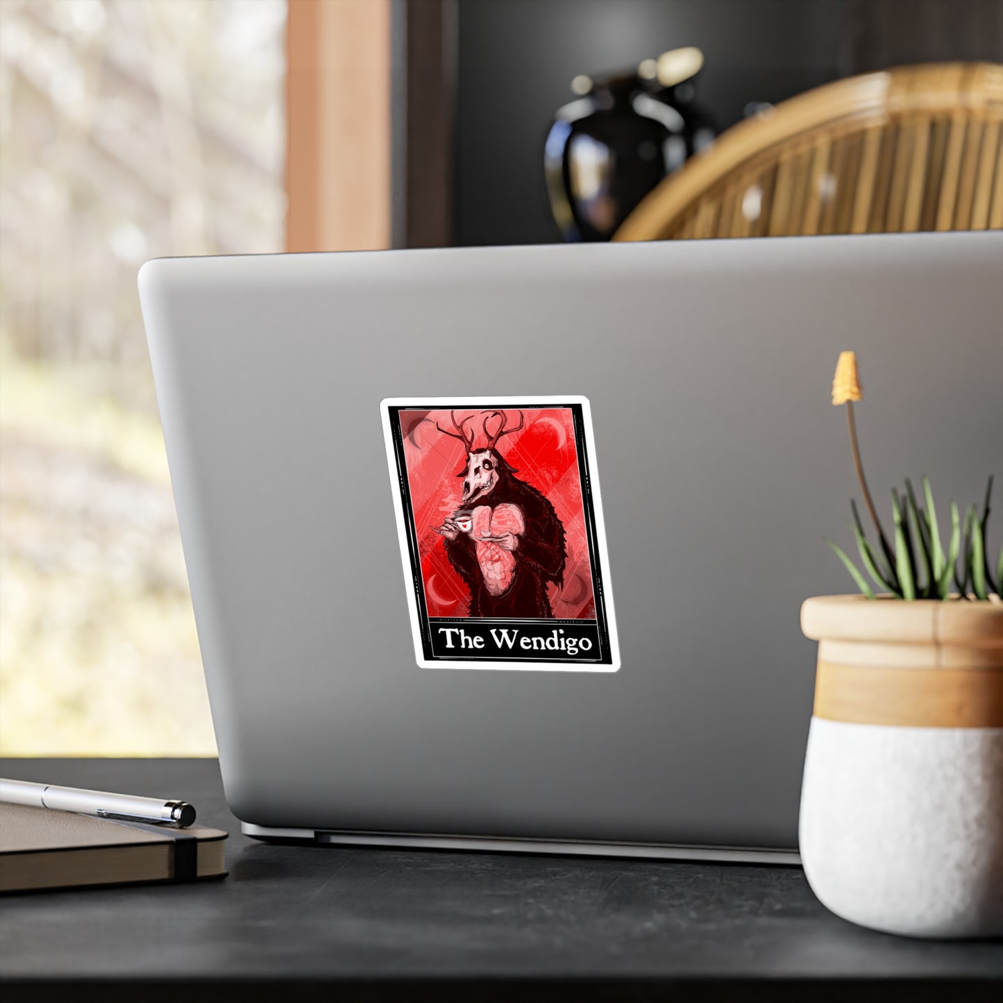 Wendigo Tarot Kiss-Cut Vinyl Decal