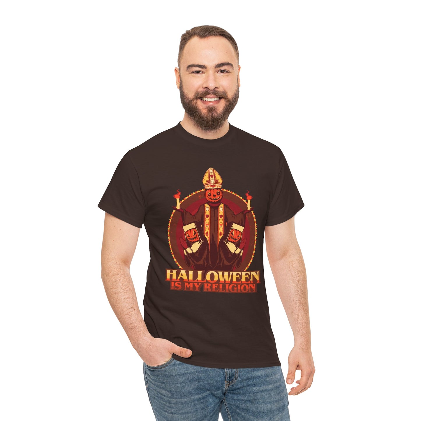 Halloween Is My Religion Unisex Heavy Cotton Tee
