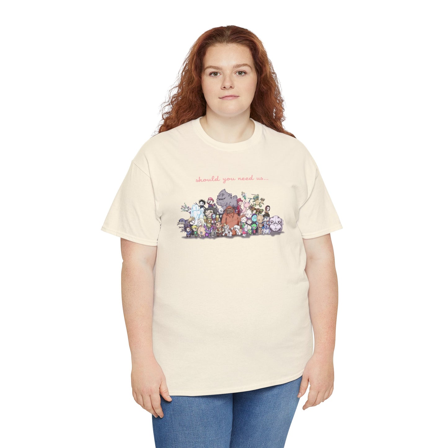 Should You Need Us Extended Unisex Heavy Cotton Tee