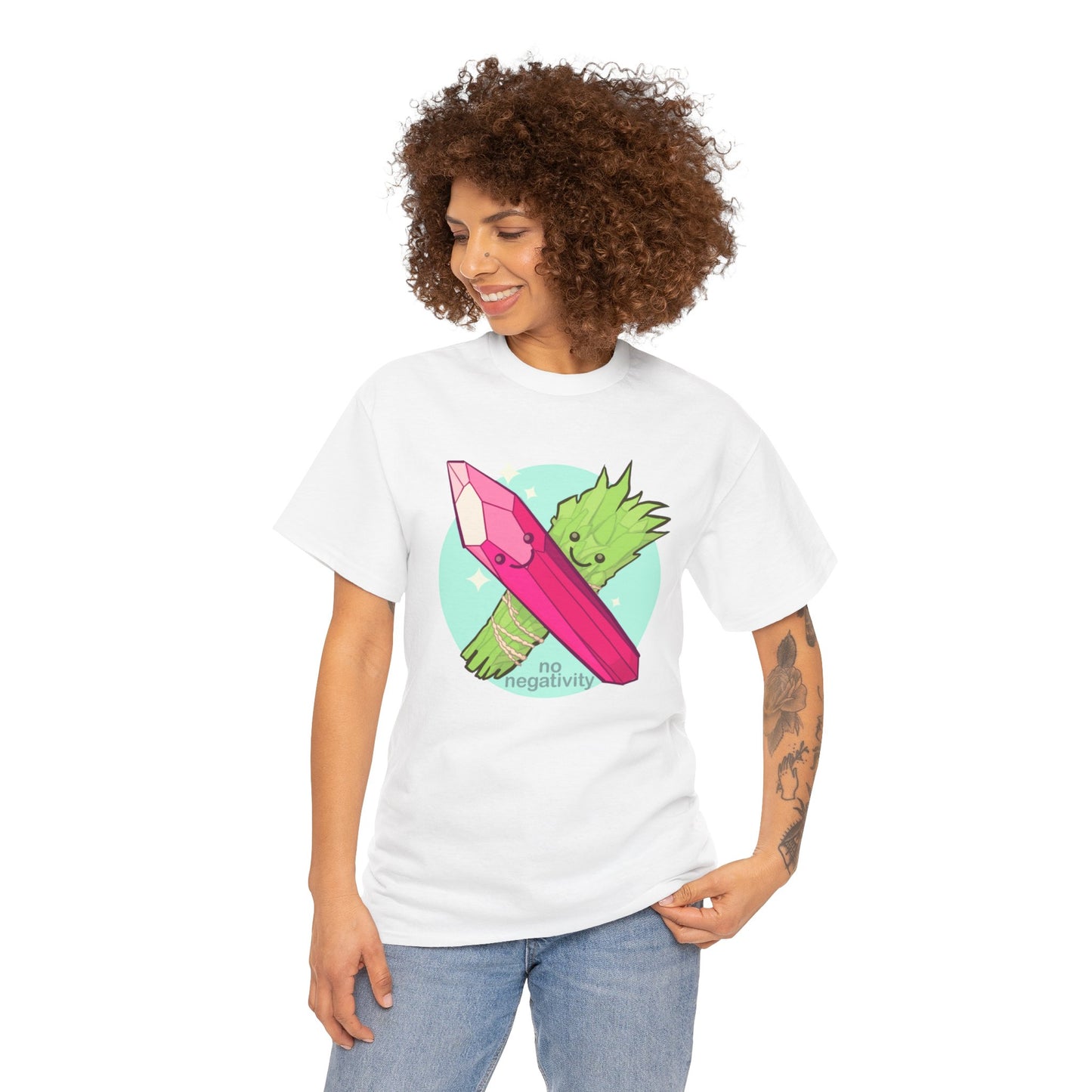 No Negativity Unisex Heavy Cotton Tee