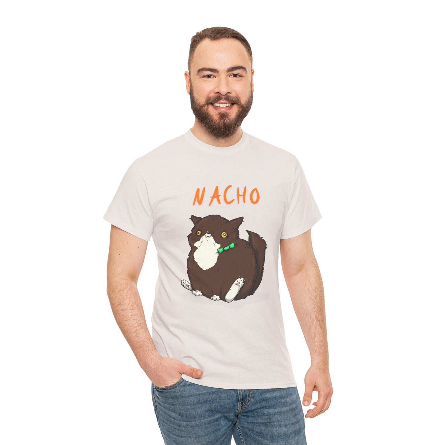 Nacho The Cat Unisex Heavy Cotton Tee
