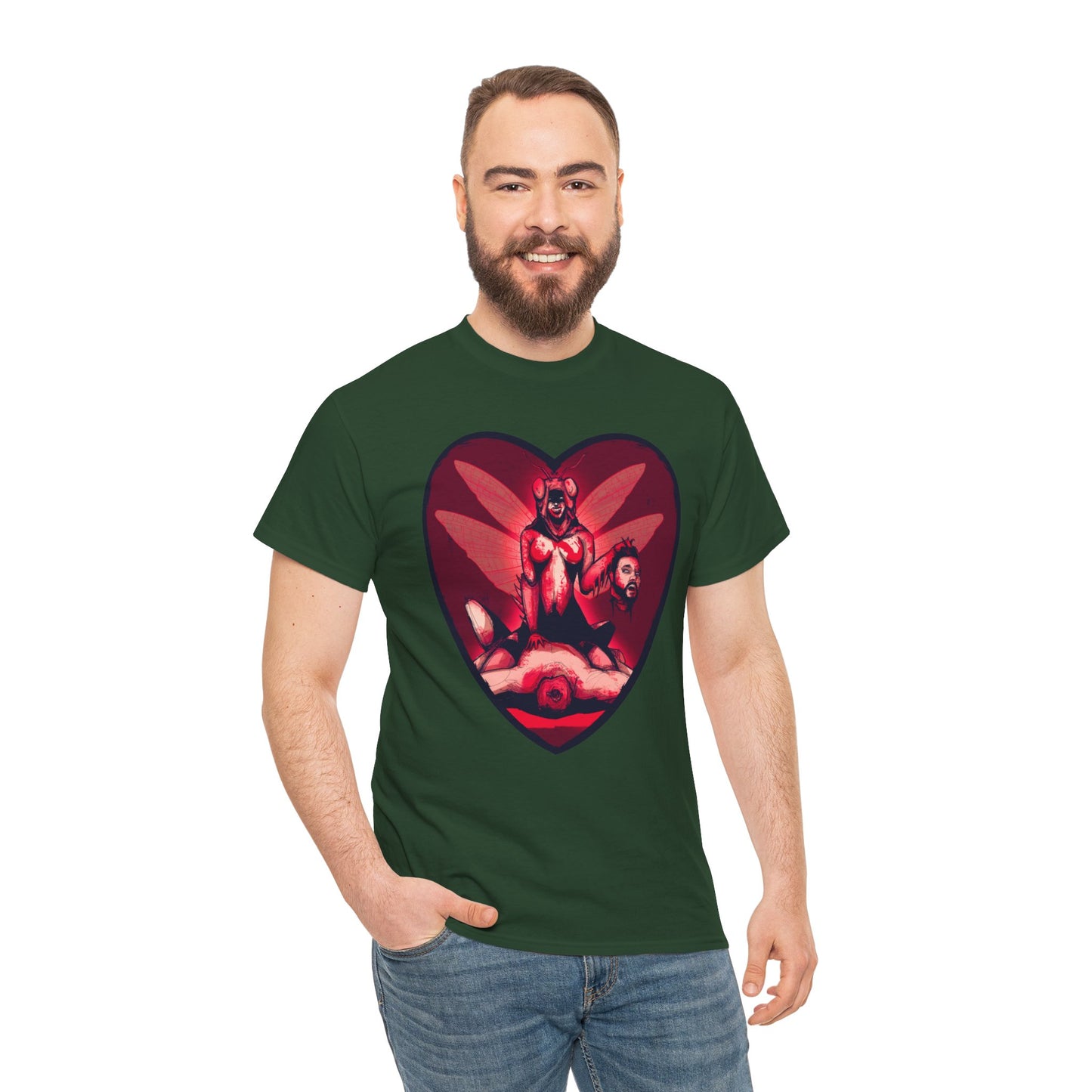 Praying Mantis Unisex Heavy Cotton Tee