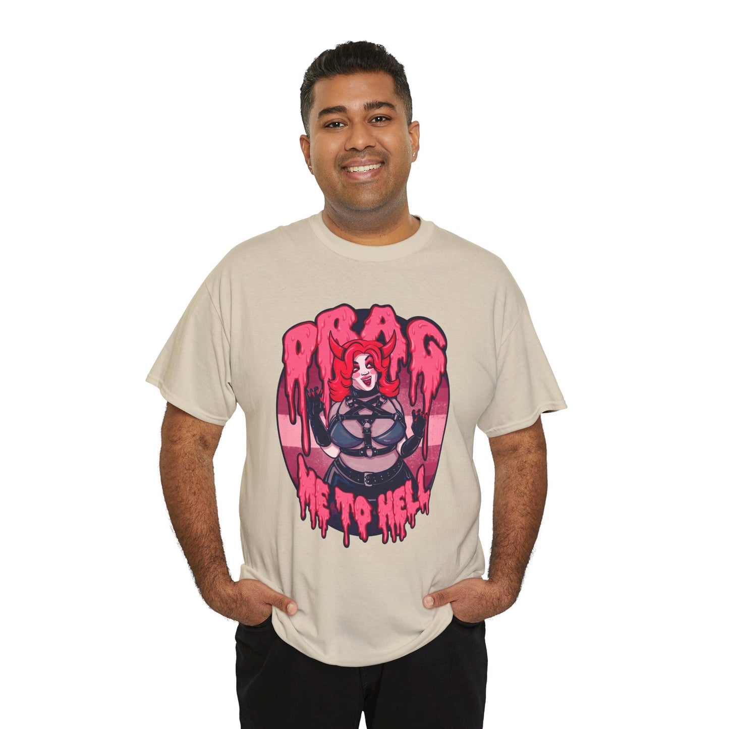 Drag Me To Hell Unisex Heavy Cotton Tee