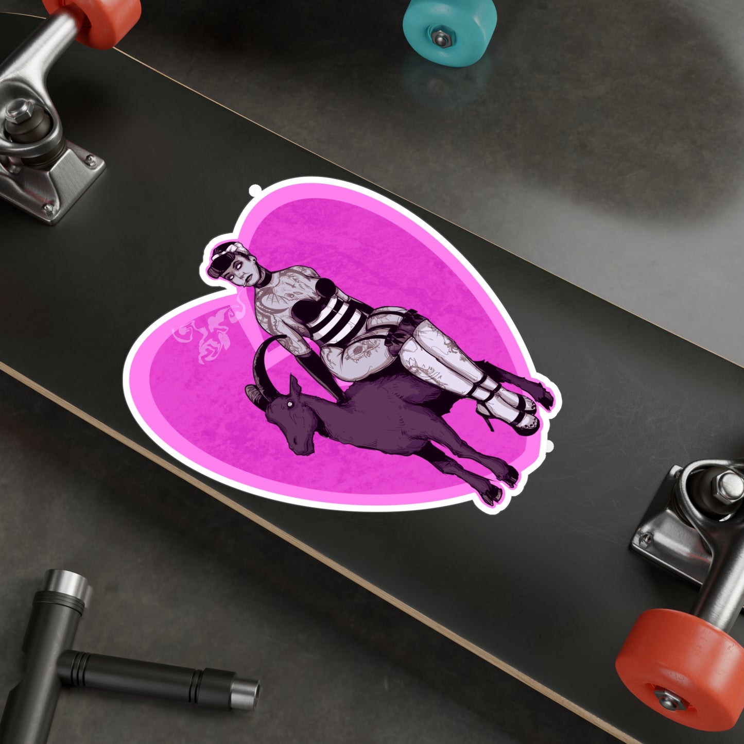 Goth Pinup Kiss-Cut Vinyl Decal